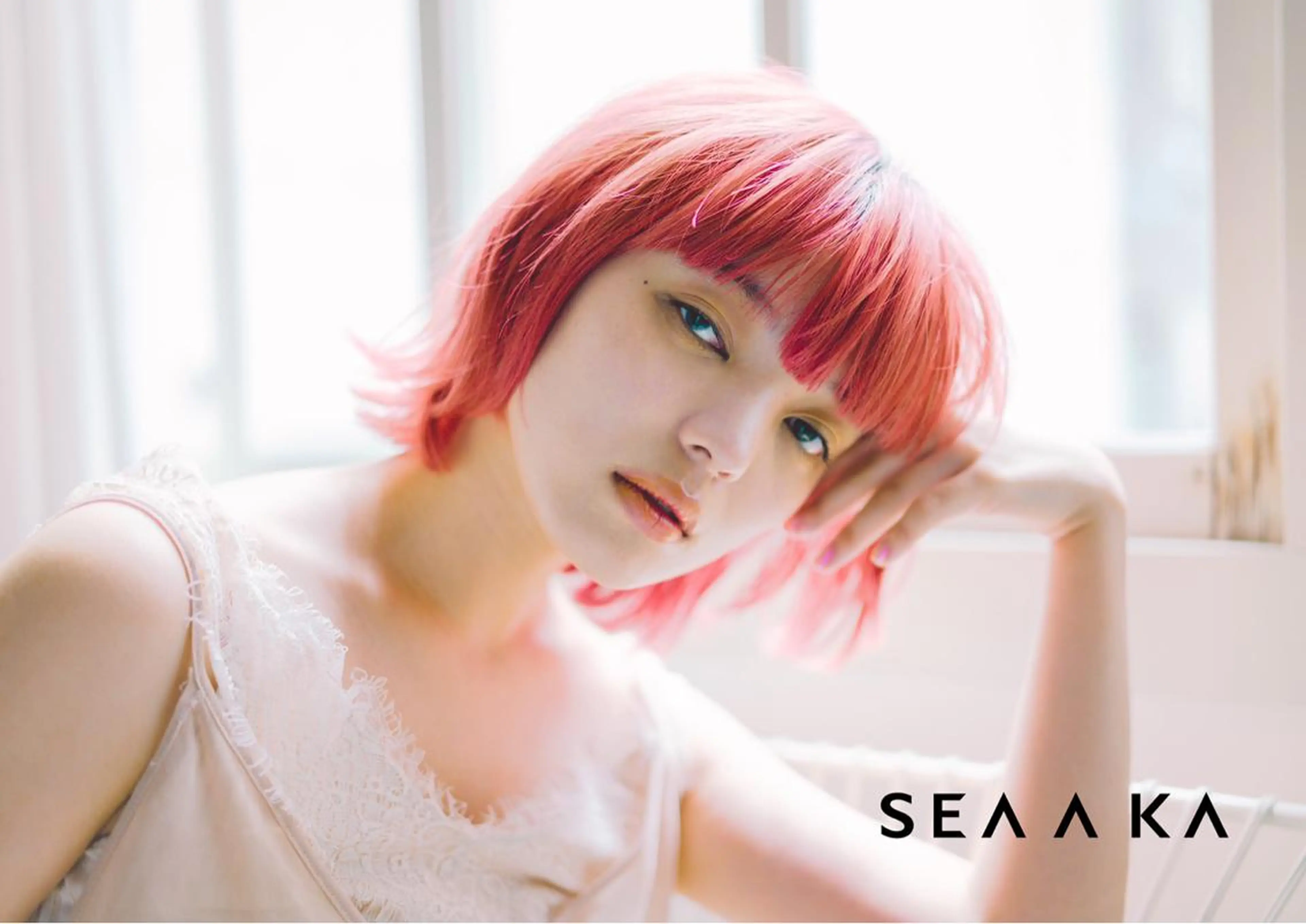 ロング カラー パーマ ヘアアレンジ メンズ 大久保 優香のヘアスタイル