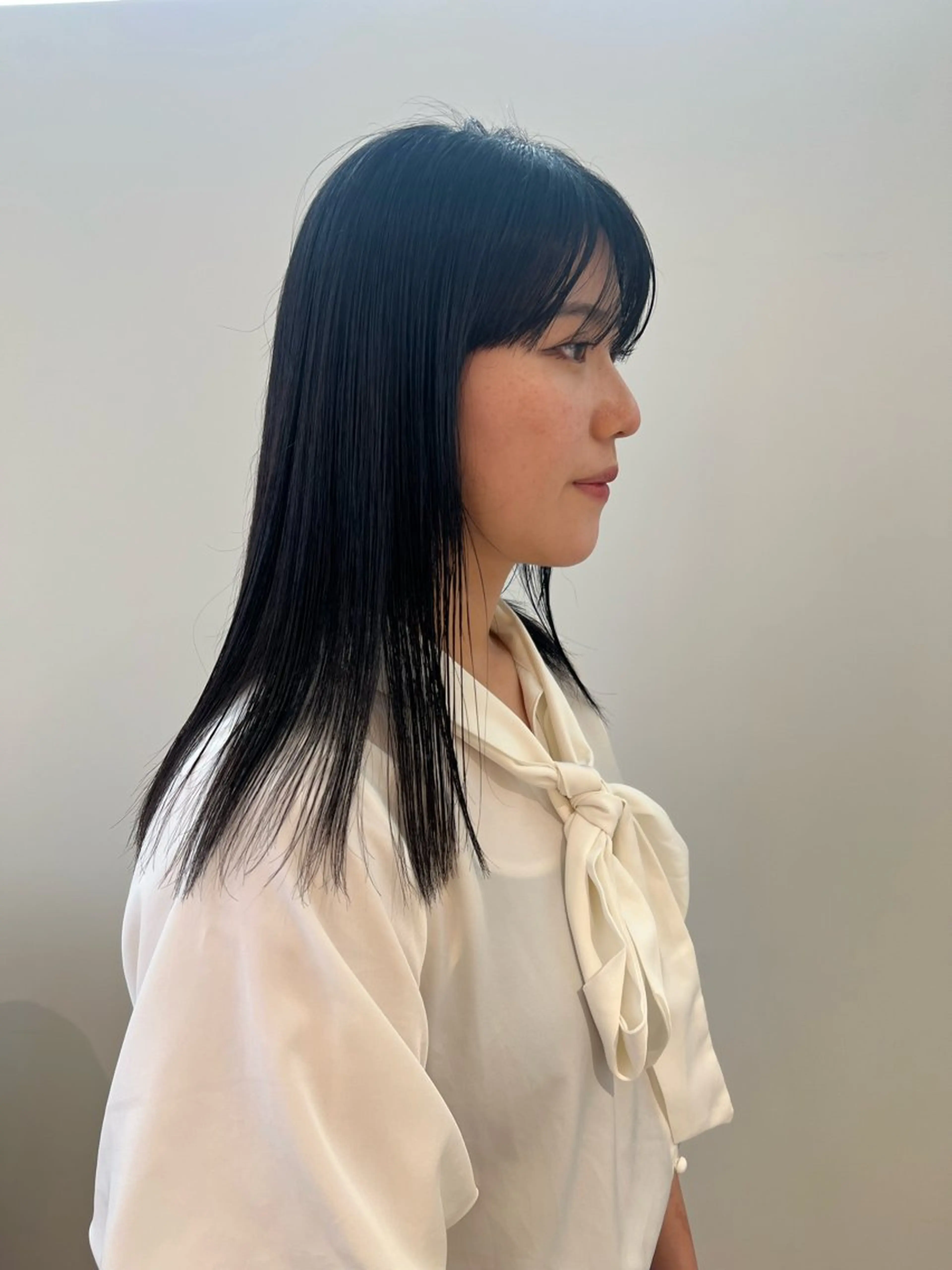 ロング カラー 黒髪 美髪矯正/髪質改善/ 艶髪🤍伊藤梨紗のヘアスタイル