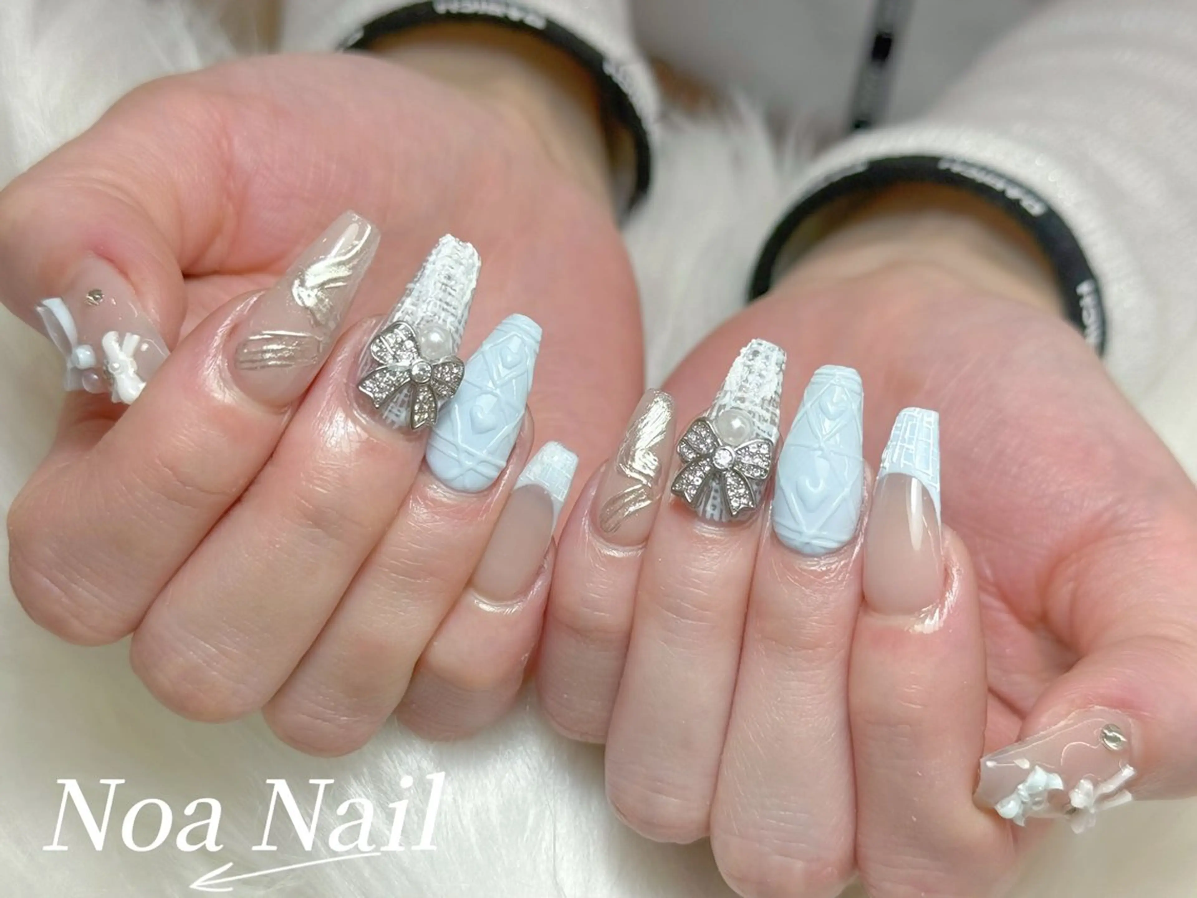 ネイル フレンチネイル グラデーション 韓国ネイル 持ち込み ニュアンスネイル ハンドネイル Noa Nailのネイルデザイン