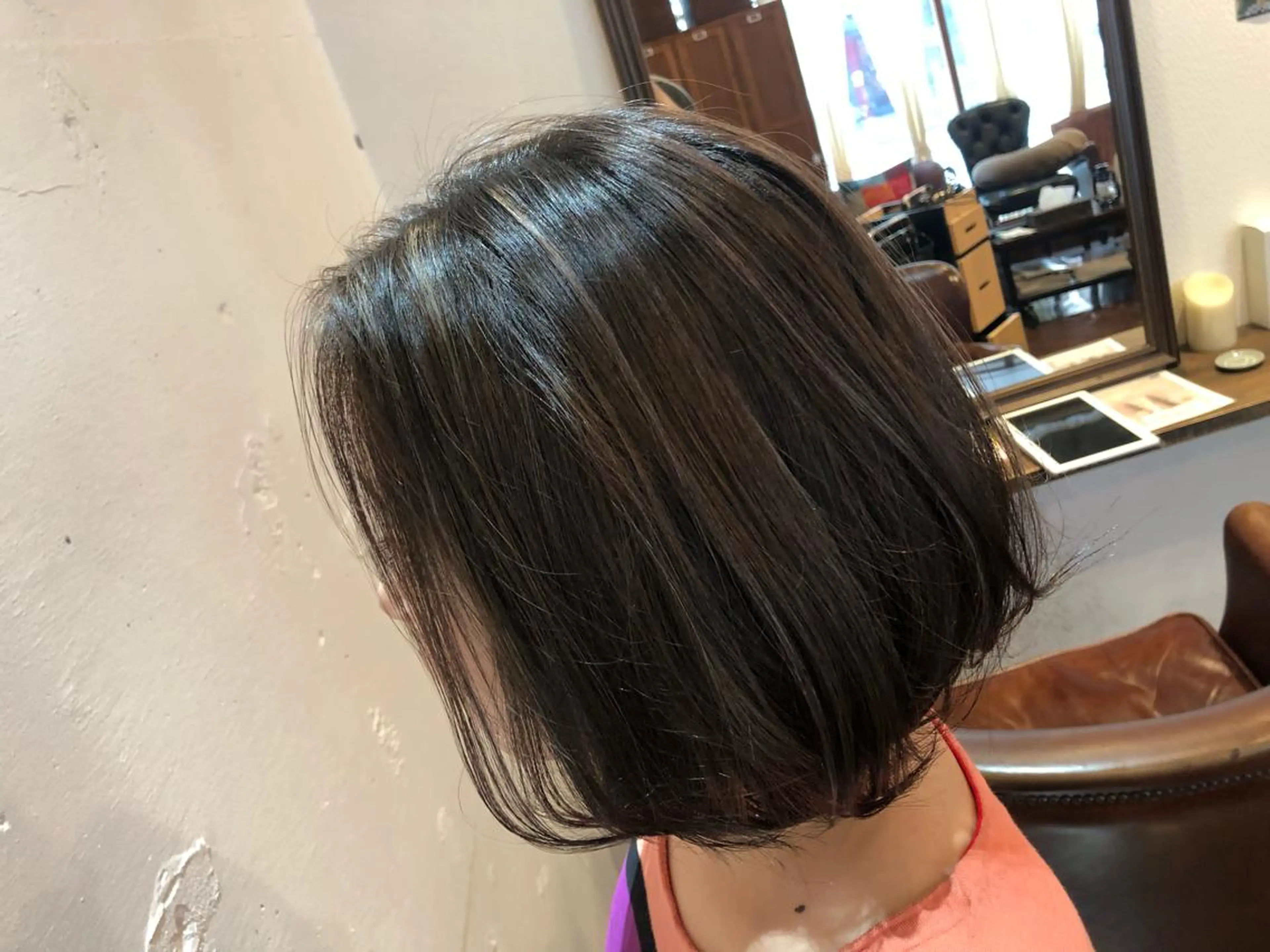 ミディアム カラー ベージュカラー ハイライトカラー ハイライト 新井 友菜のヘアスタイル