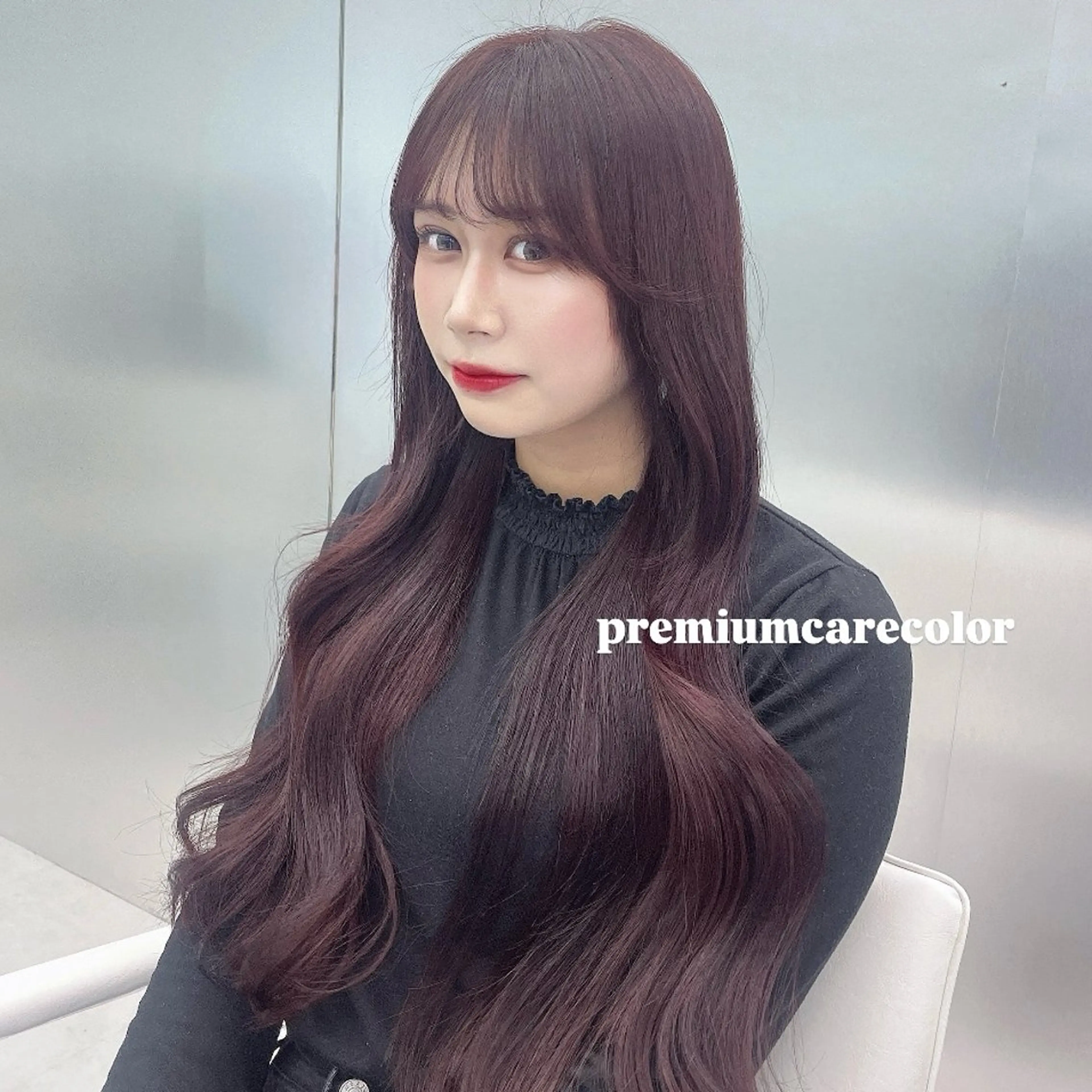 ロング ヘアカラー 🎀MOENO🎀 韓国ヘア/ エクステのヘアスタイル