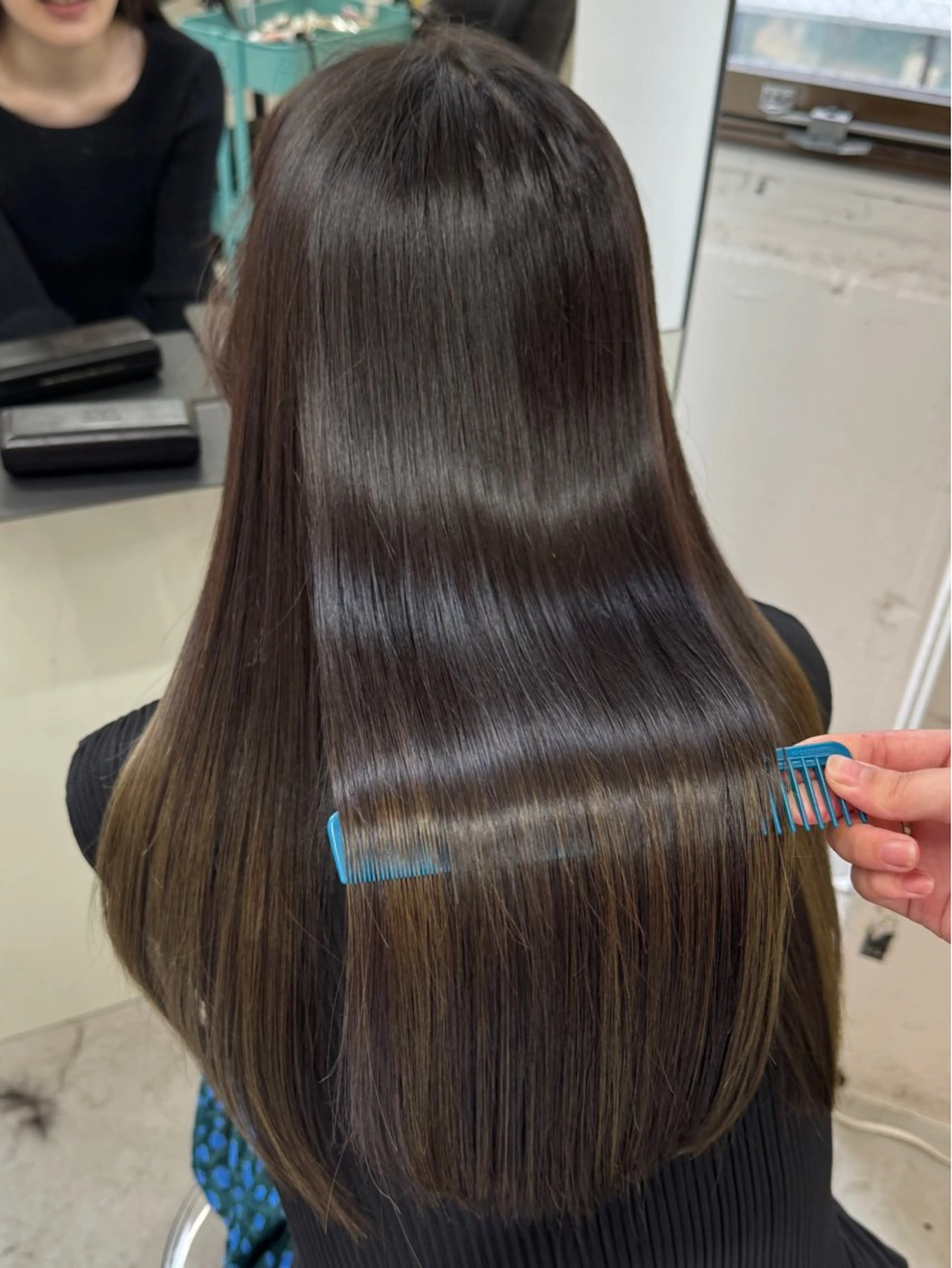 🧃【人気No. 1 次世代髪質改善✨】メンテナンスcut × 質感再生color × EANs treatmentにの写真
