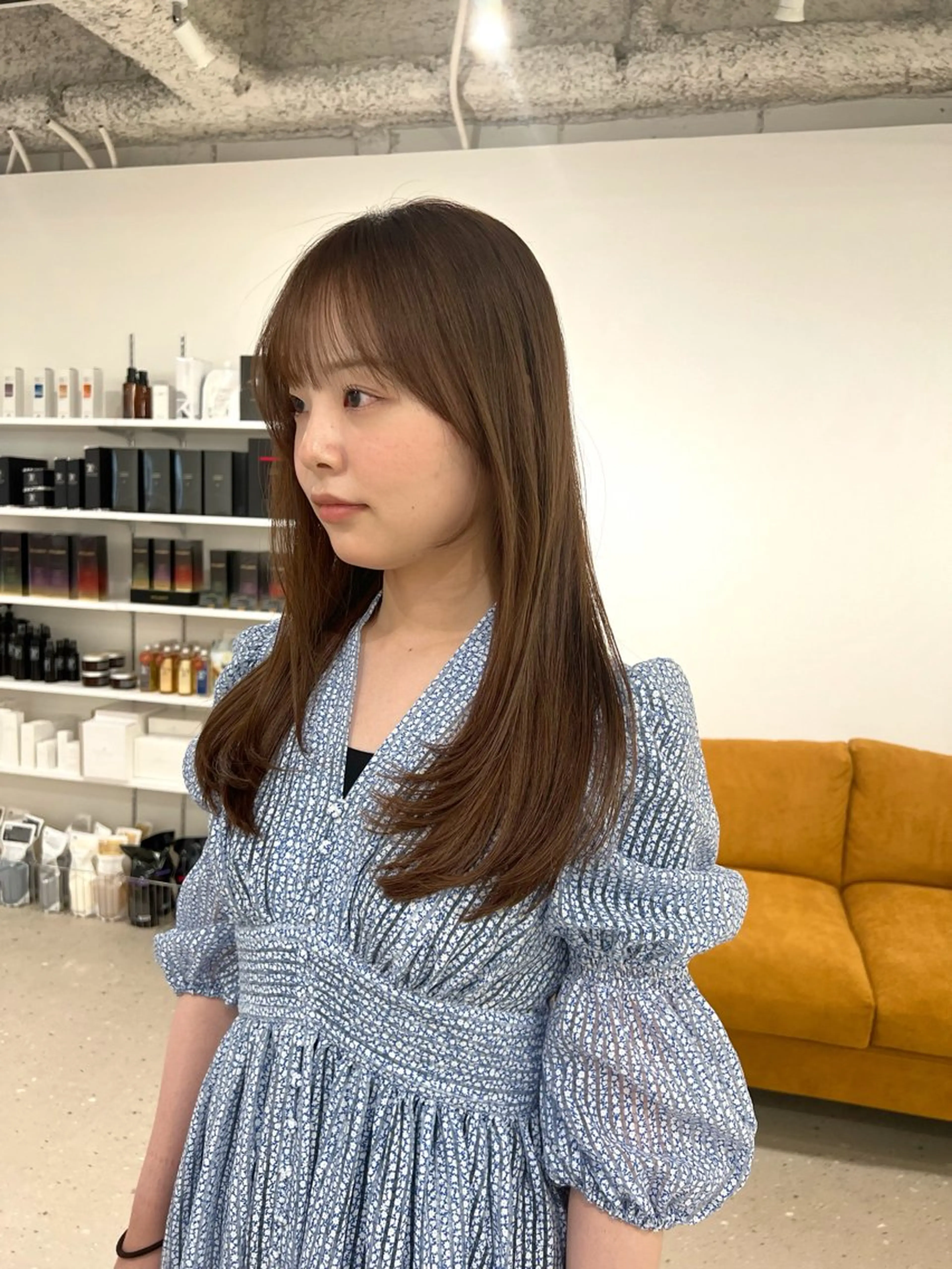 ロング カラー ベージュカラー レイヤーカット knowhow京都所属・三宅 昌太のヘアスタイル