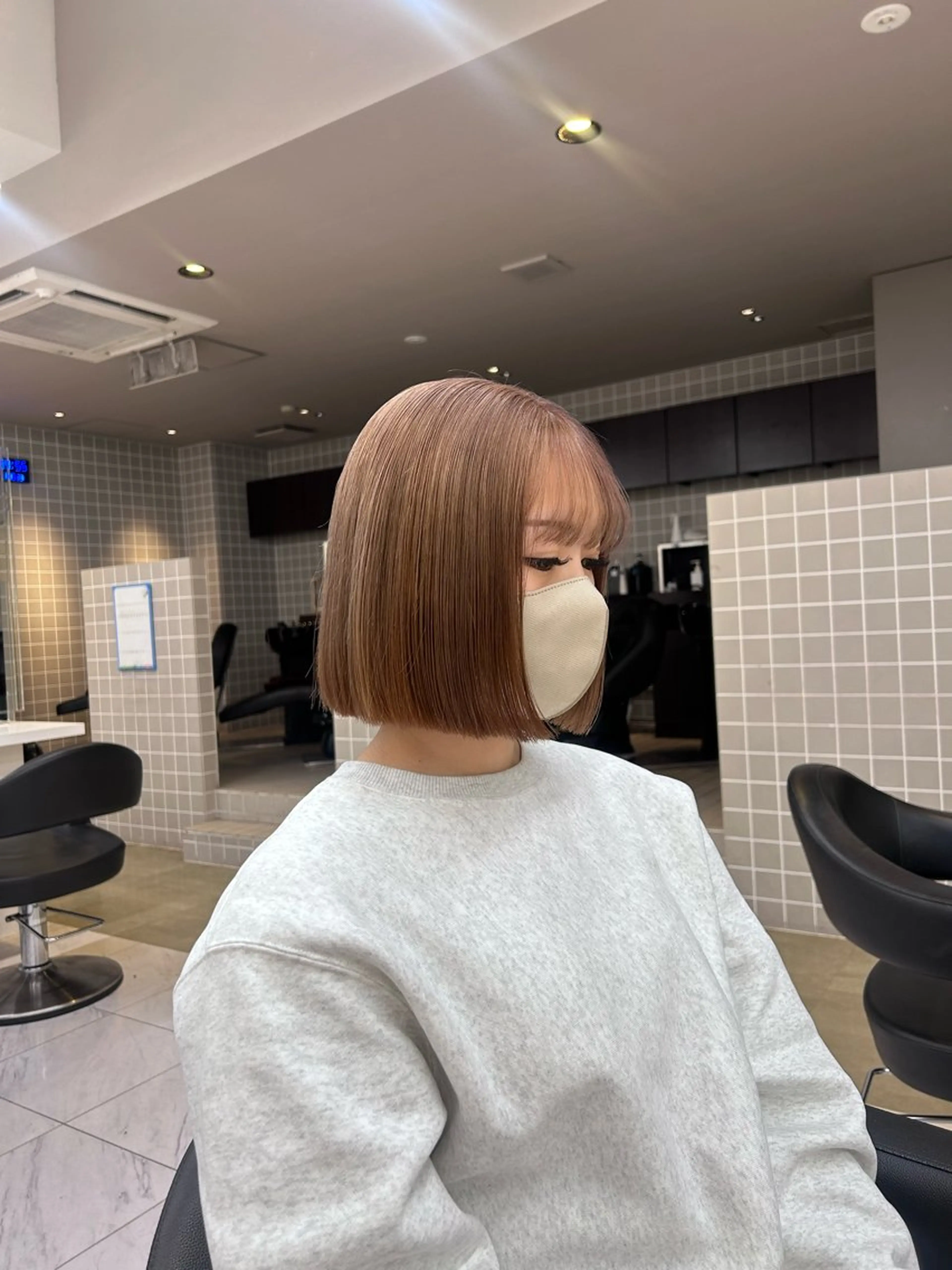 カラー ヘアカラー トリートメント beige🤎ダブル カラー/レイヤー🧸のヘアスタイル