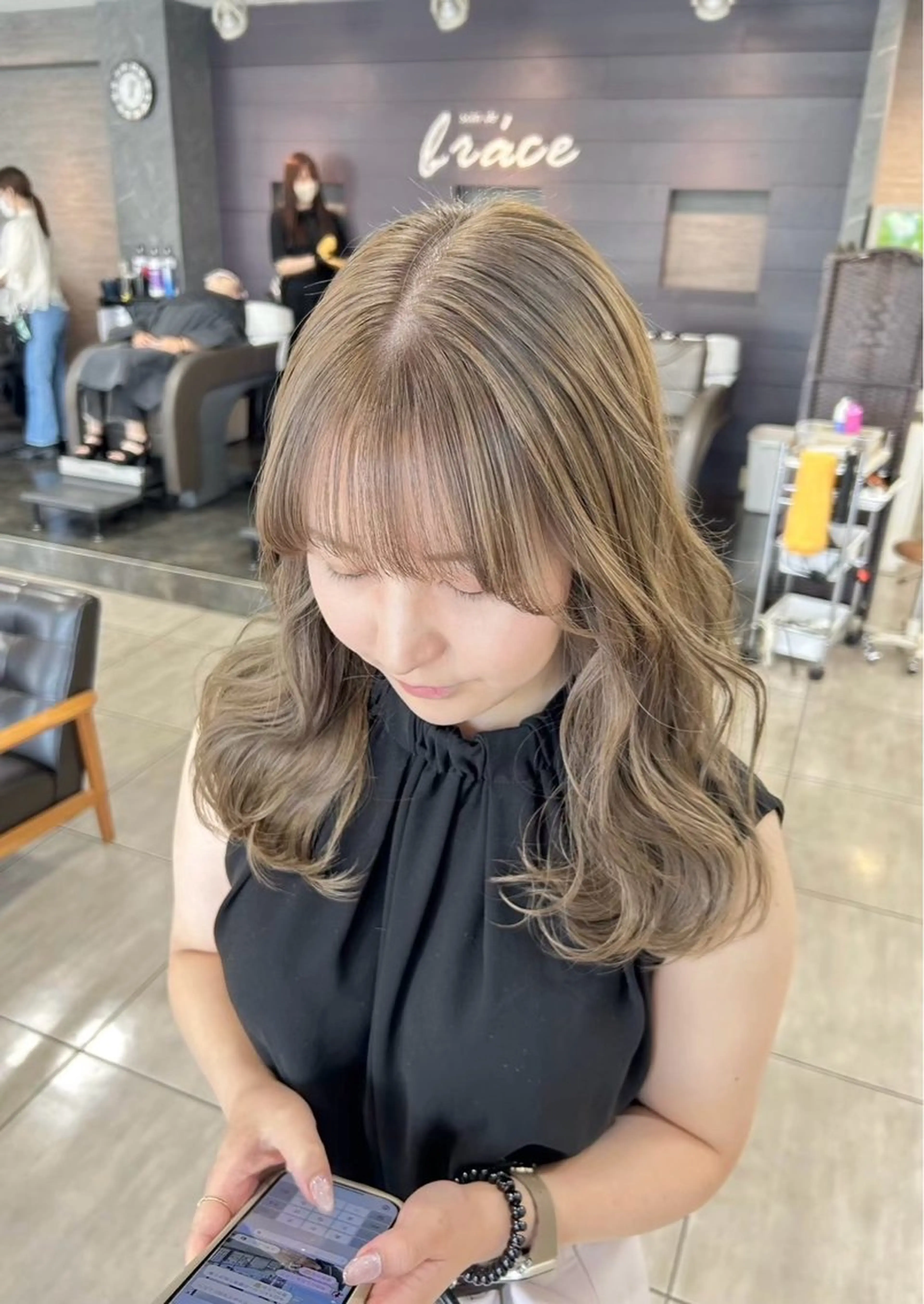 ロング ロング カット ヘアカラー トリートメント 🫧艶髪カラー🫧 森本くるみのヘアスタイル