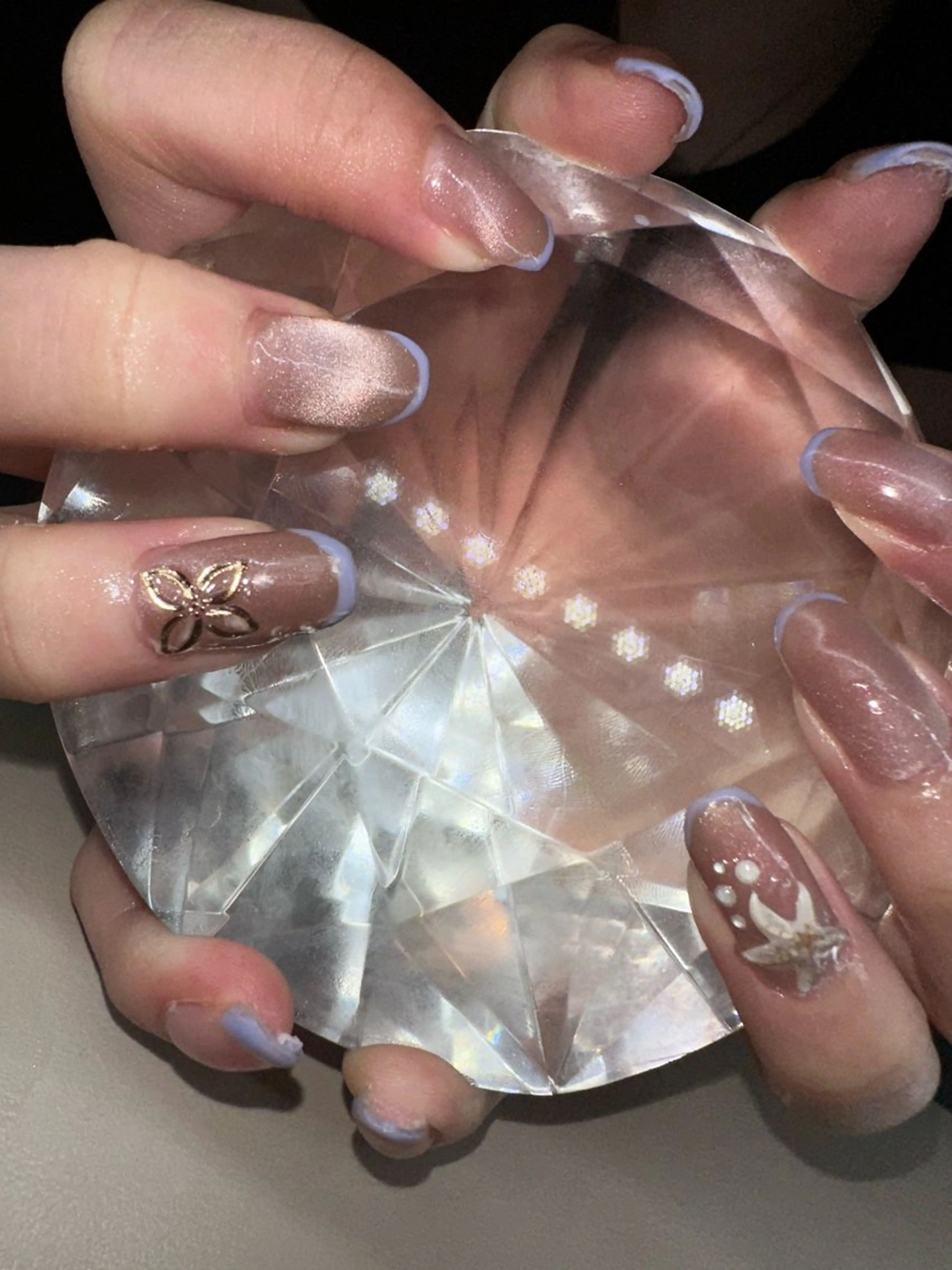 ミディアム ハンドネイル YOKOSUKA⚓️ KIRaRa💅のネイルデザイン