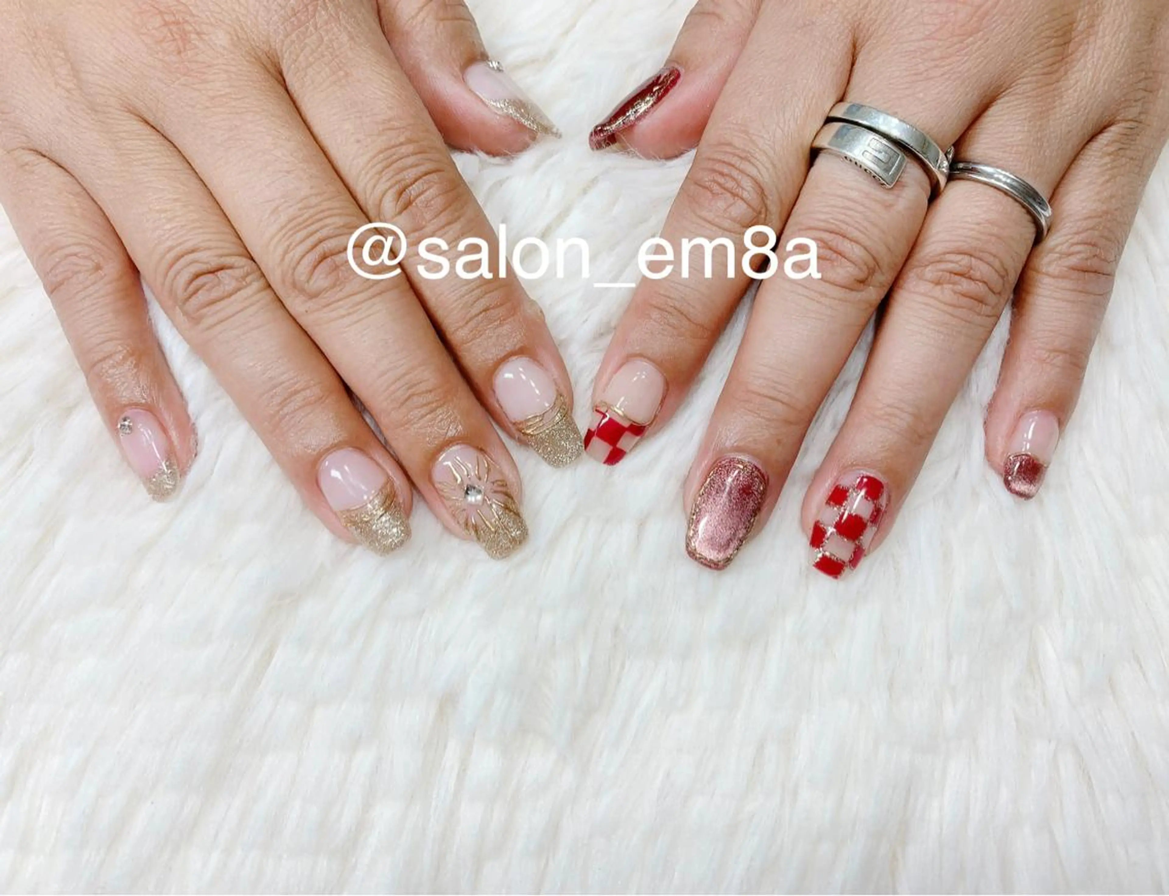 ネイル ジェルネイル 持ち込み salon EM&A emiのネイルデザイン