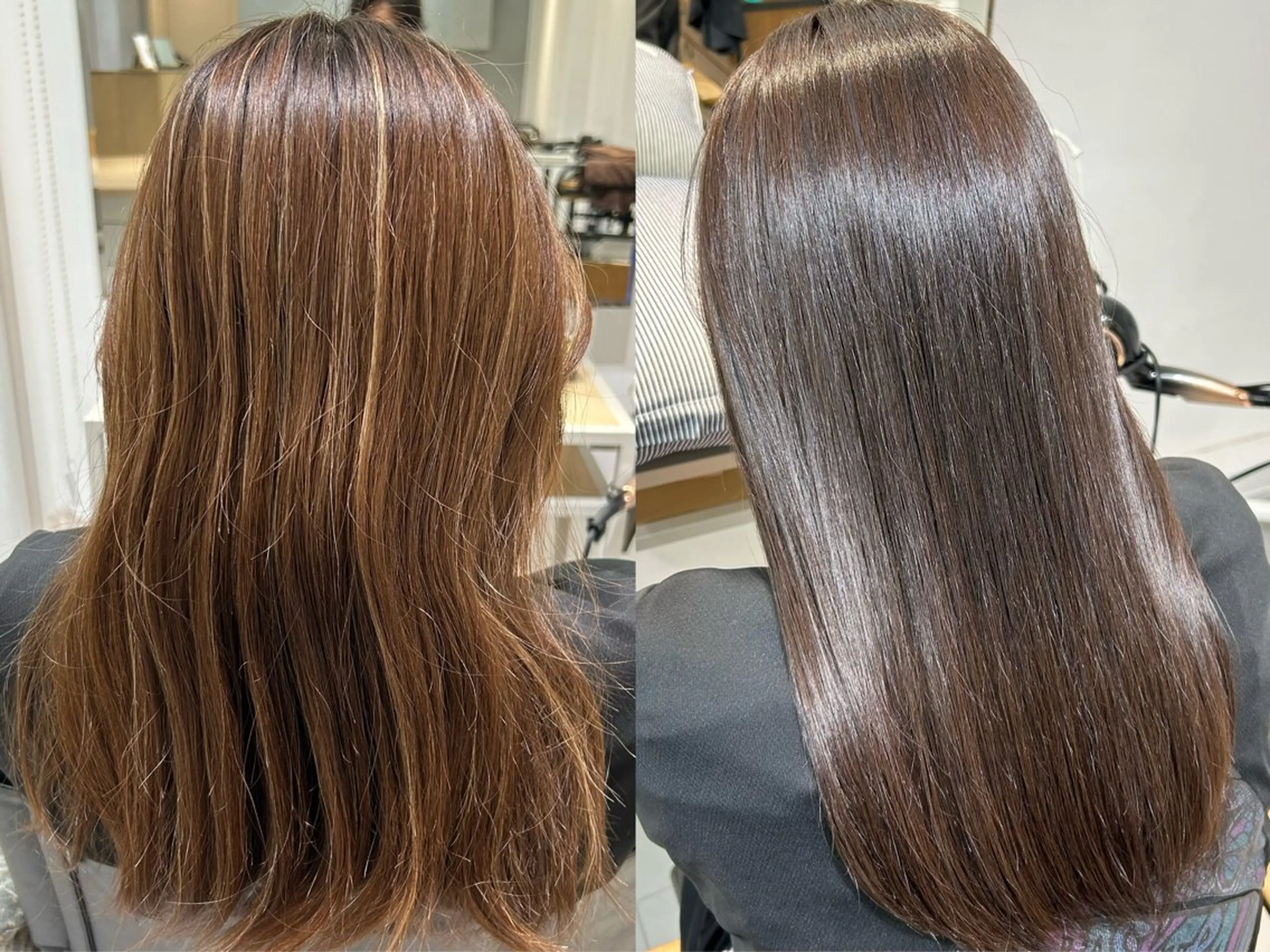 ロング 髪質改善 トリートメント カット トリートメント 結べるくびれボブ/透 明感カラーtaigaのヘアスタイル