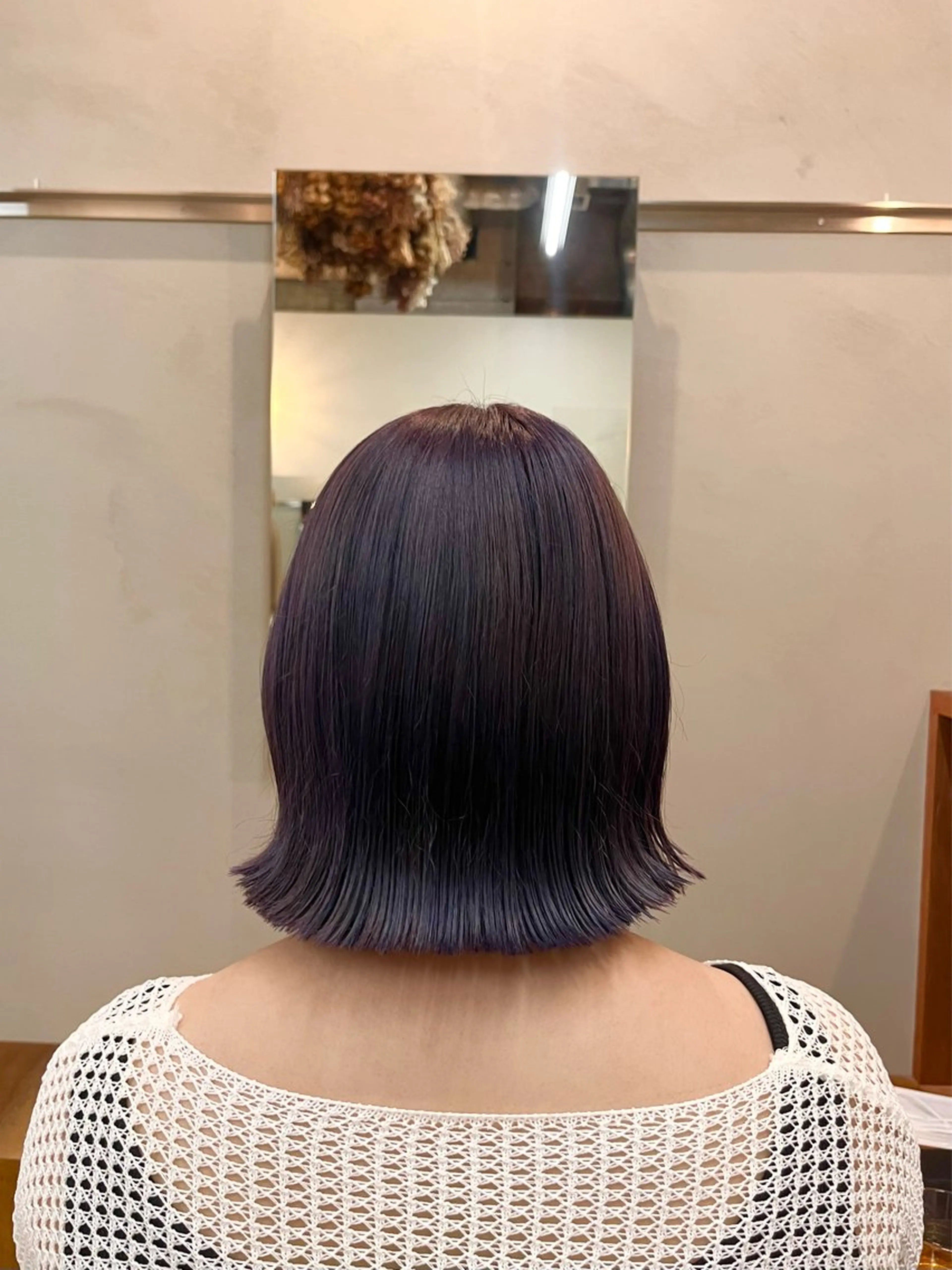 ミディアム カラー パープルカラー 暖色カラー／ ヘアセット🌛櫻井舞のヘアスタイル