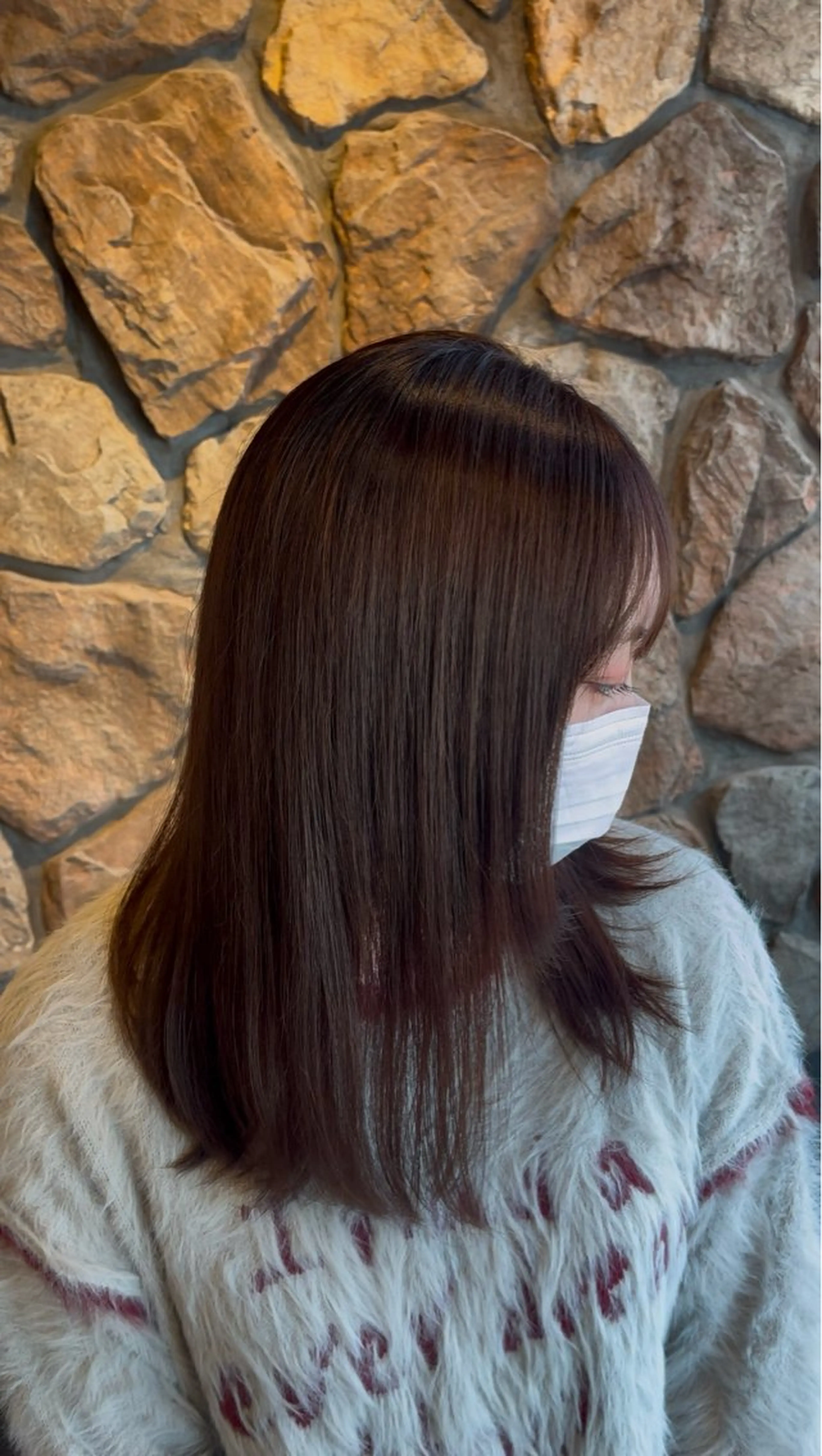 ミディアム ヘアカラー トリートメント まろやかなベージュ 小池春樹のヘアスタイル