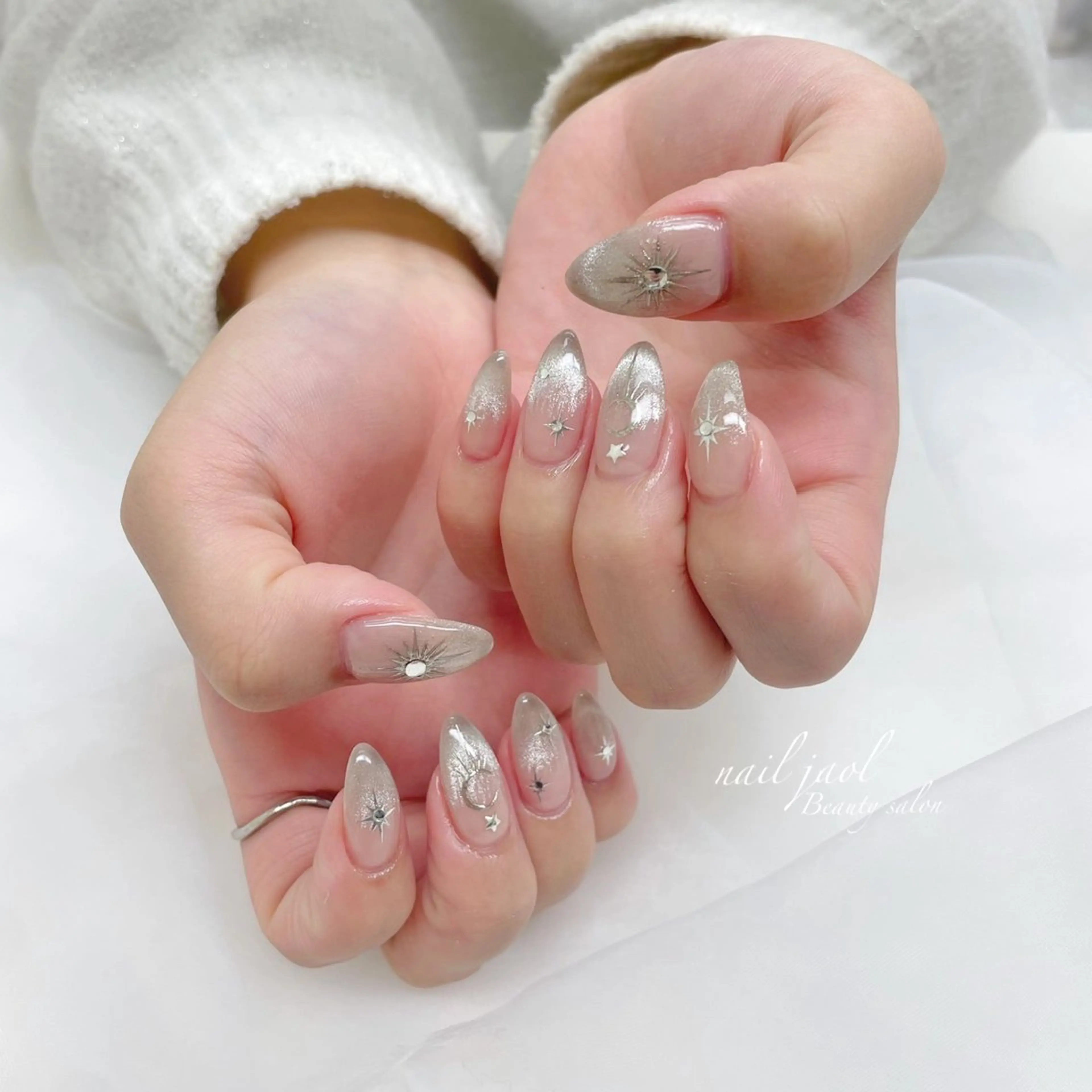 ミディアム 韓国風ヘア ハンドネイル nail jaol池袋店所属・ネイルJaol 池袋のネイルデザイン