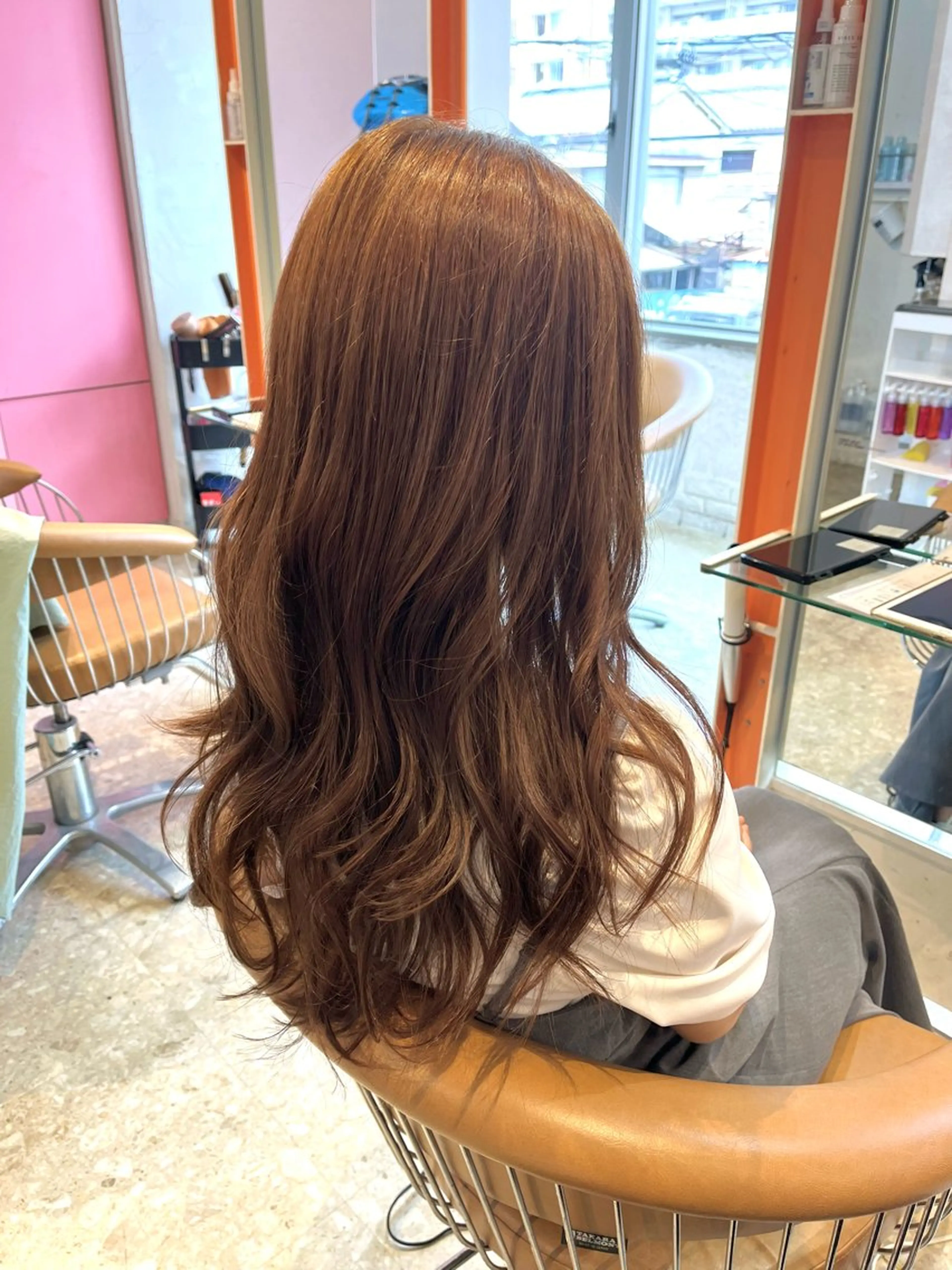 セミロング カット ヘアカラー トリートメント ヘッドスパ うしだ かおるのヘアスタイル