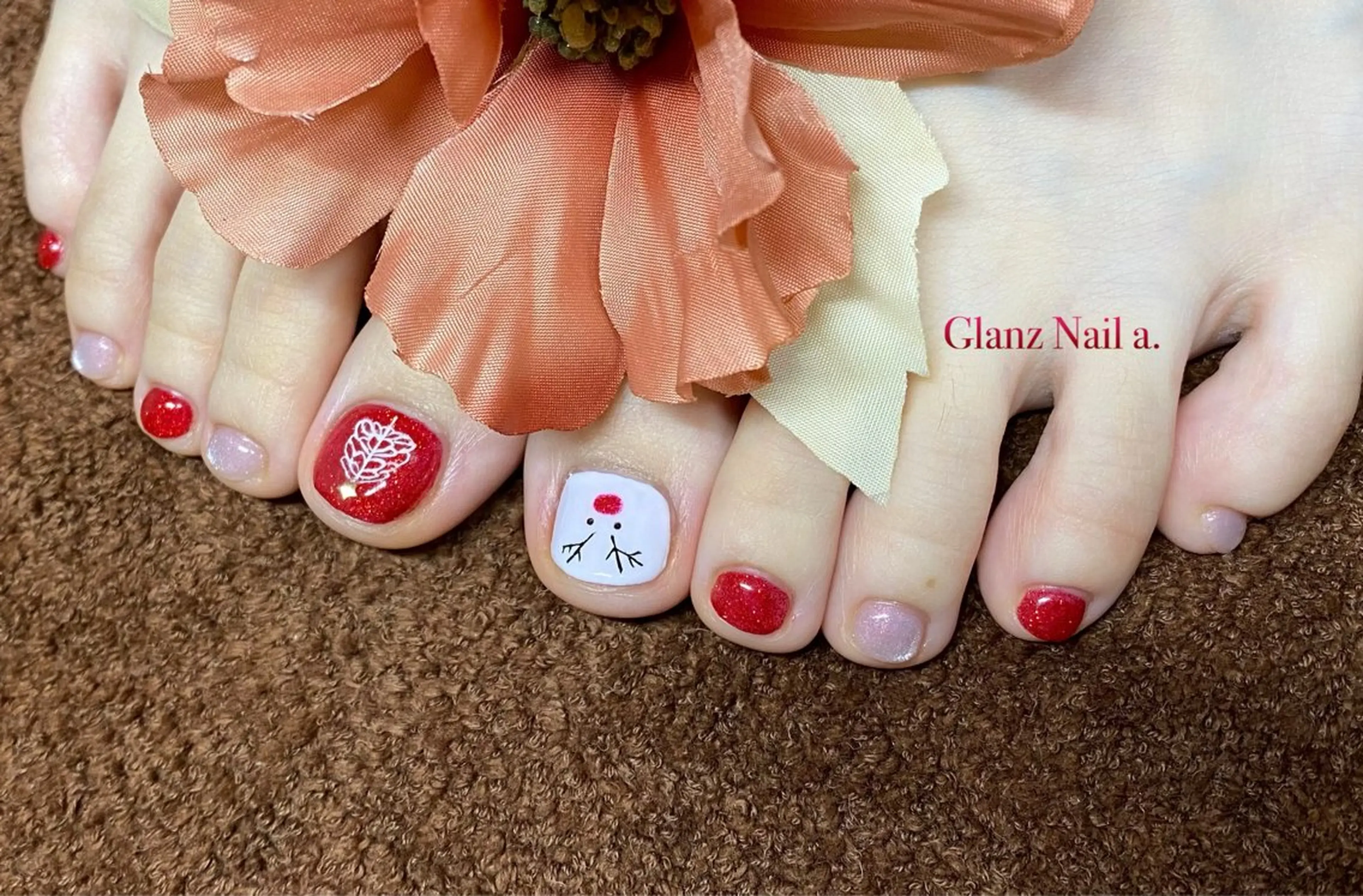 ネイル フットネイル フットネイル Glanz  Nail aのネイルデザイン