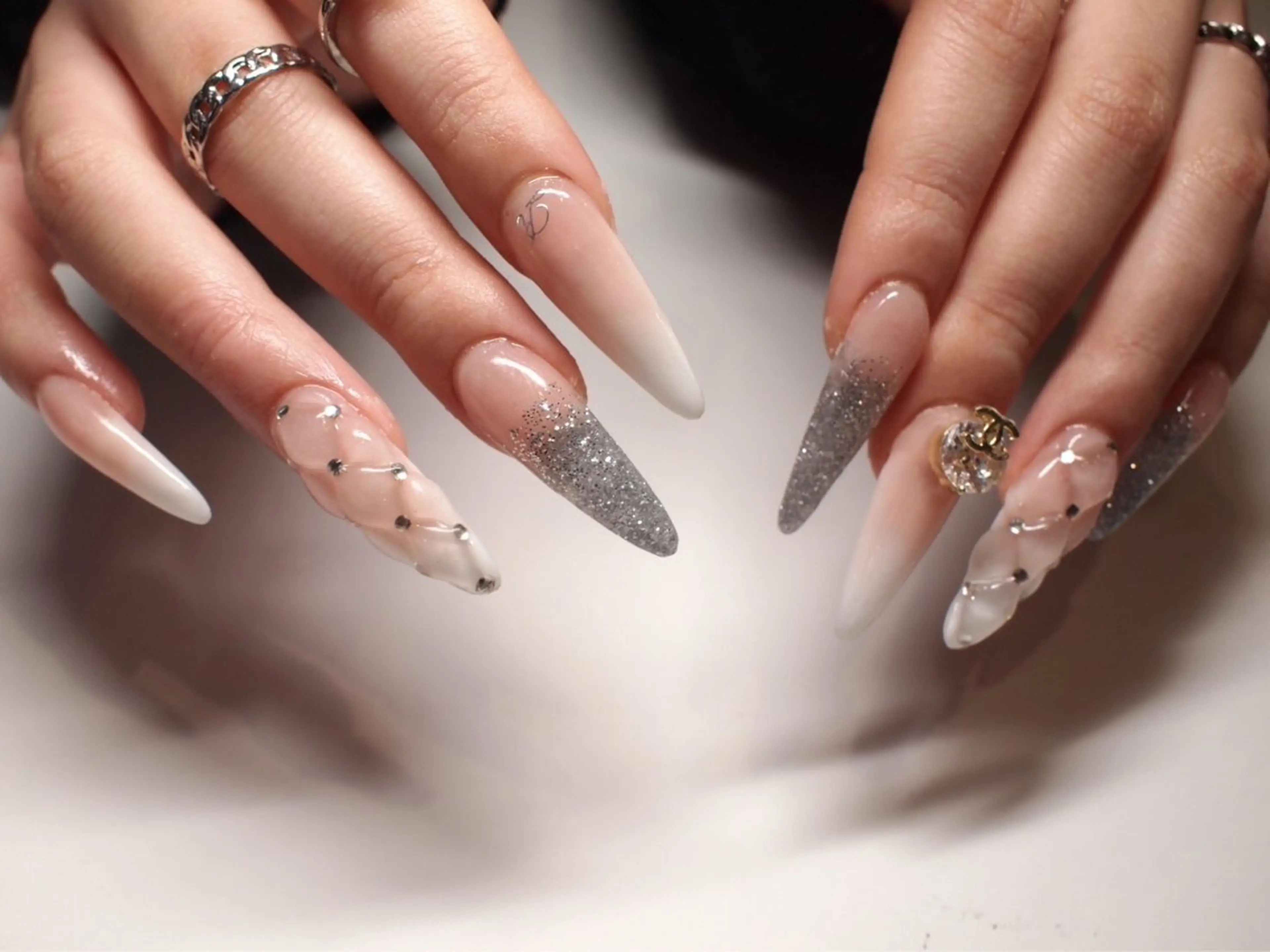 ネイル グラデーション スカルプネイル 【ＯＲＧＡＮ】 nailのネイルデザイン