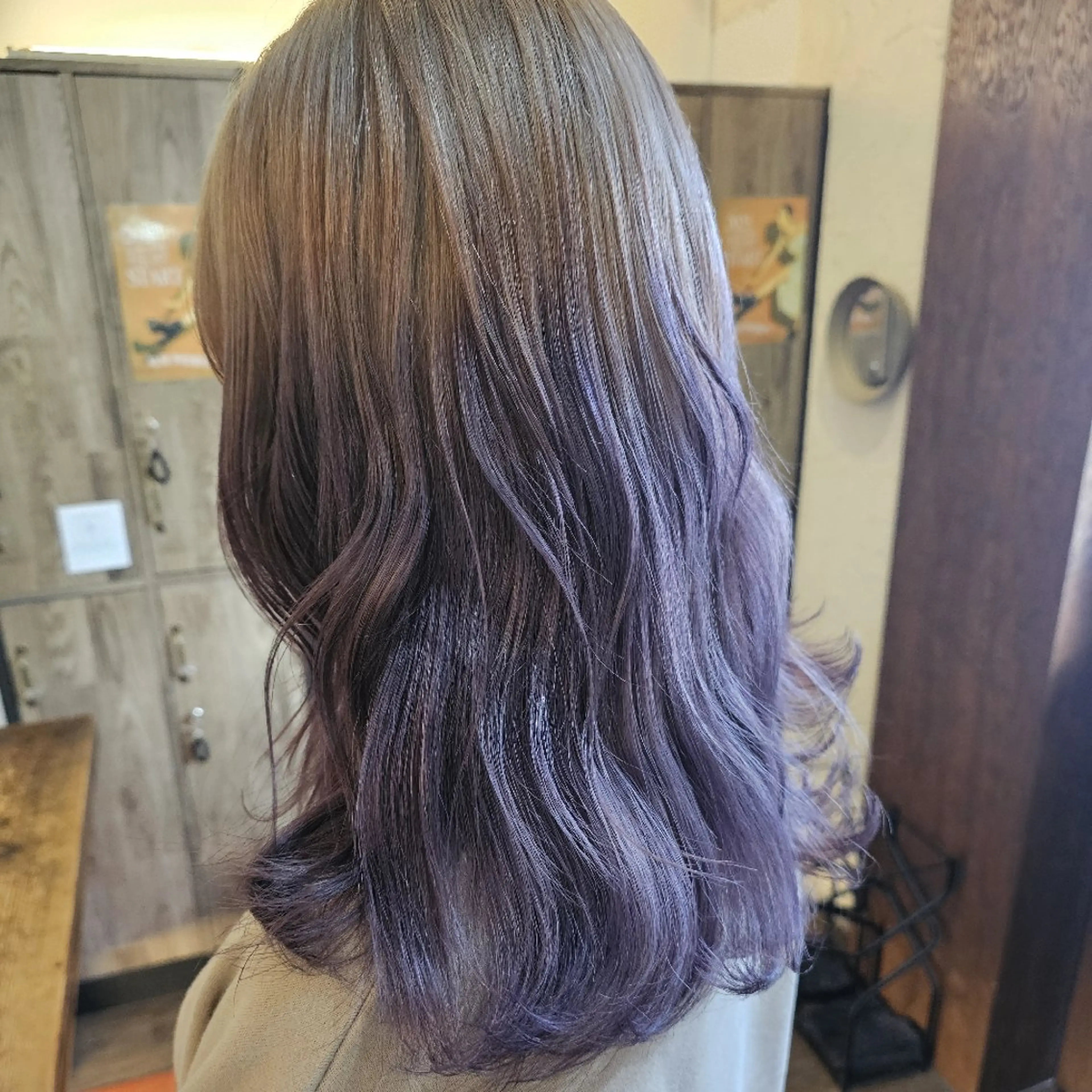ミディアム カット ヘアカラー トリートメント しもかわ かほのヘアスタイル