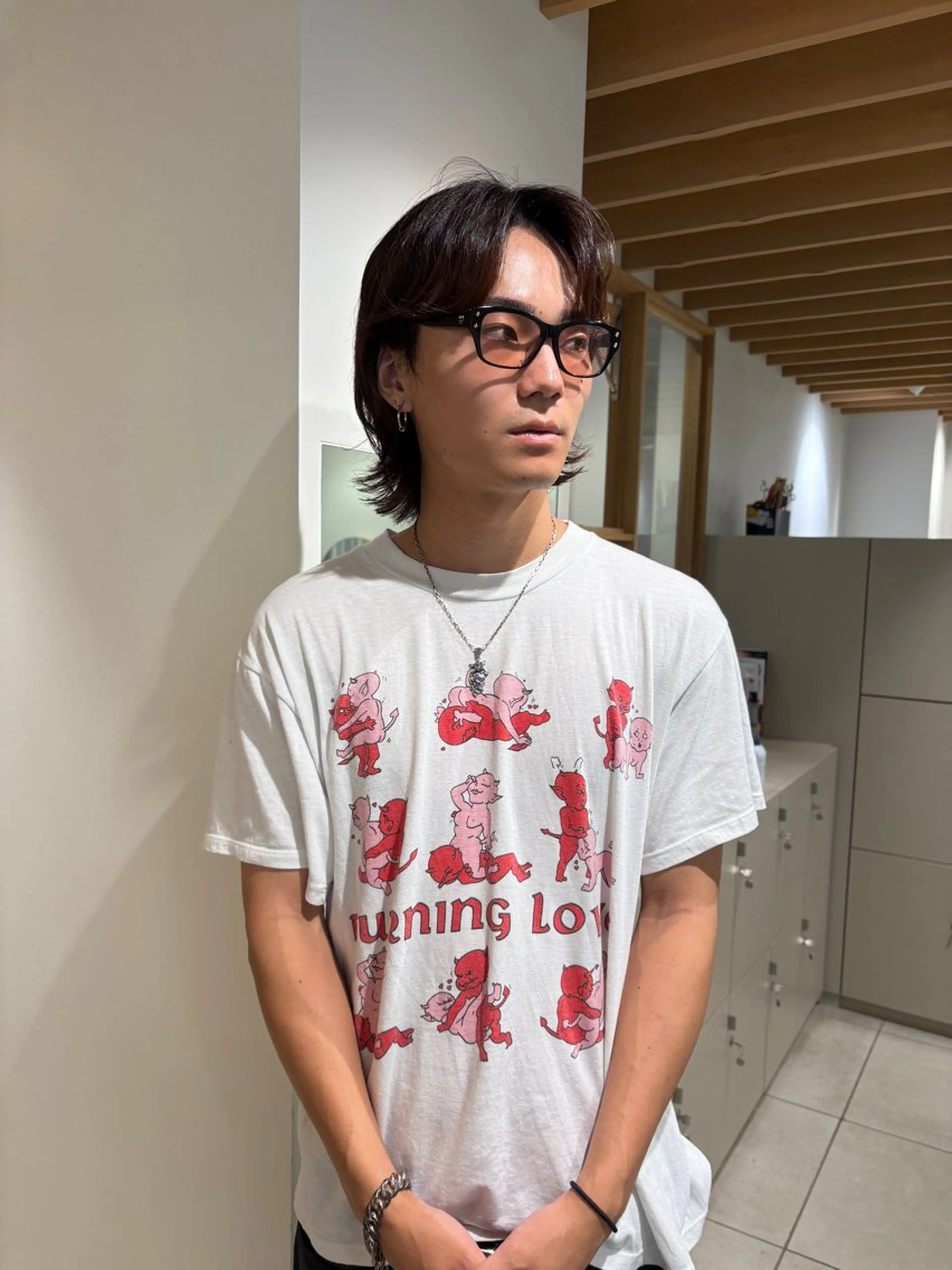 ショート メンズ カット パーマ キタ リオナのヘアスタイル