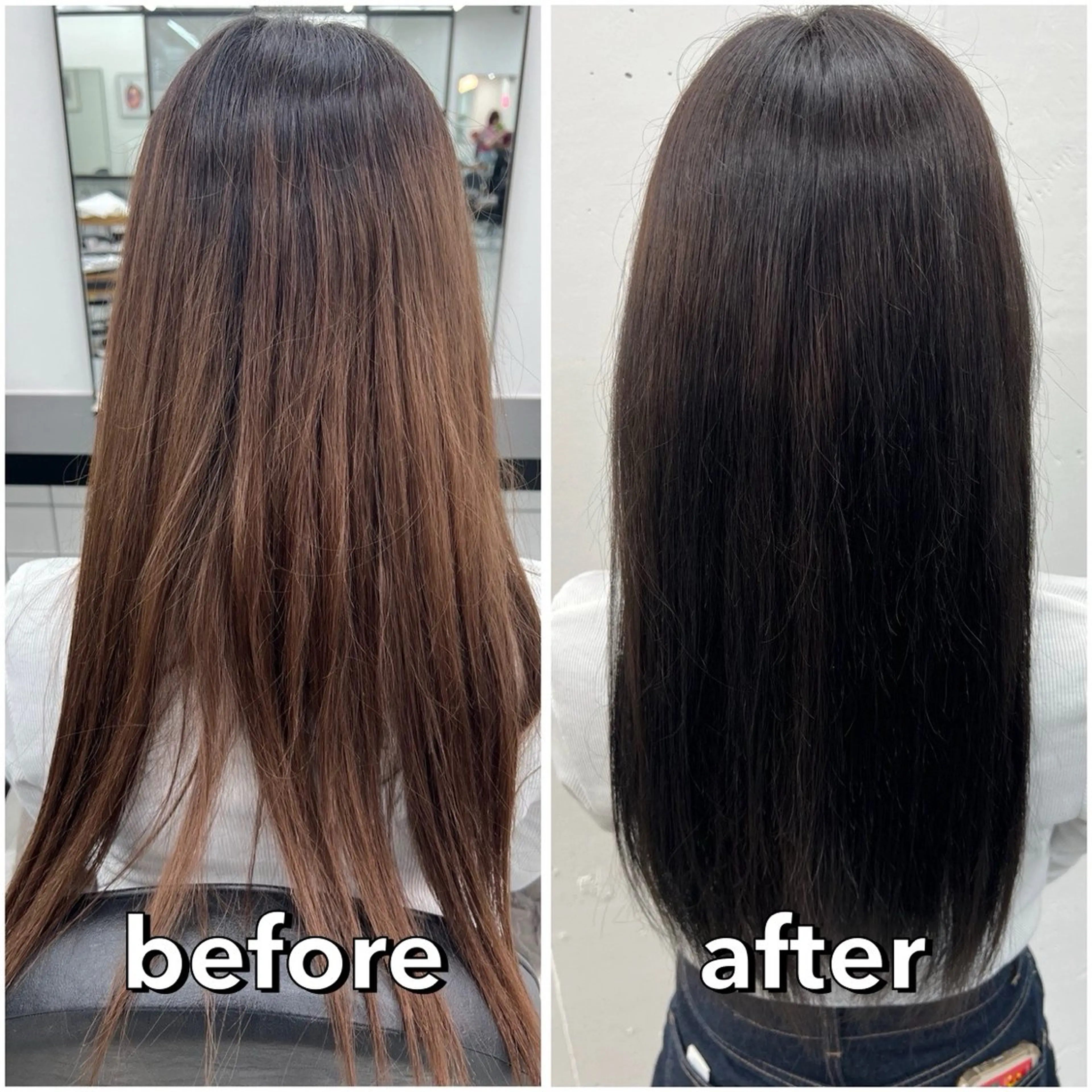 ロング カラー 黒髪 透明感カラー グレージュ ヘアカラー トリートメント あすか JILLSTUDIOのヘアスタイル