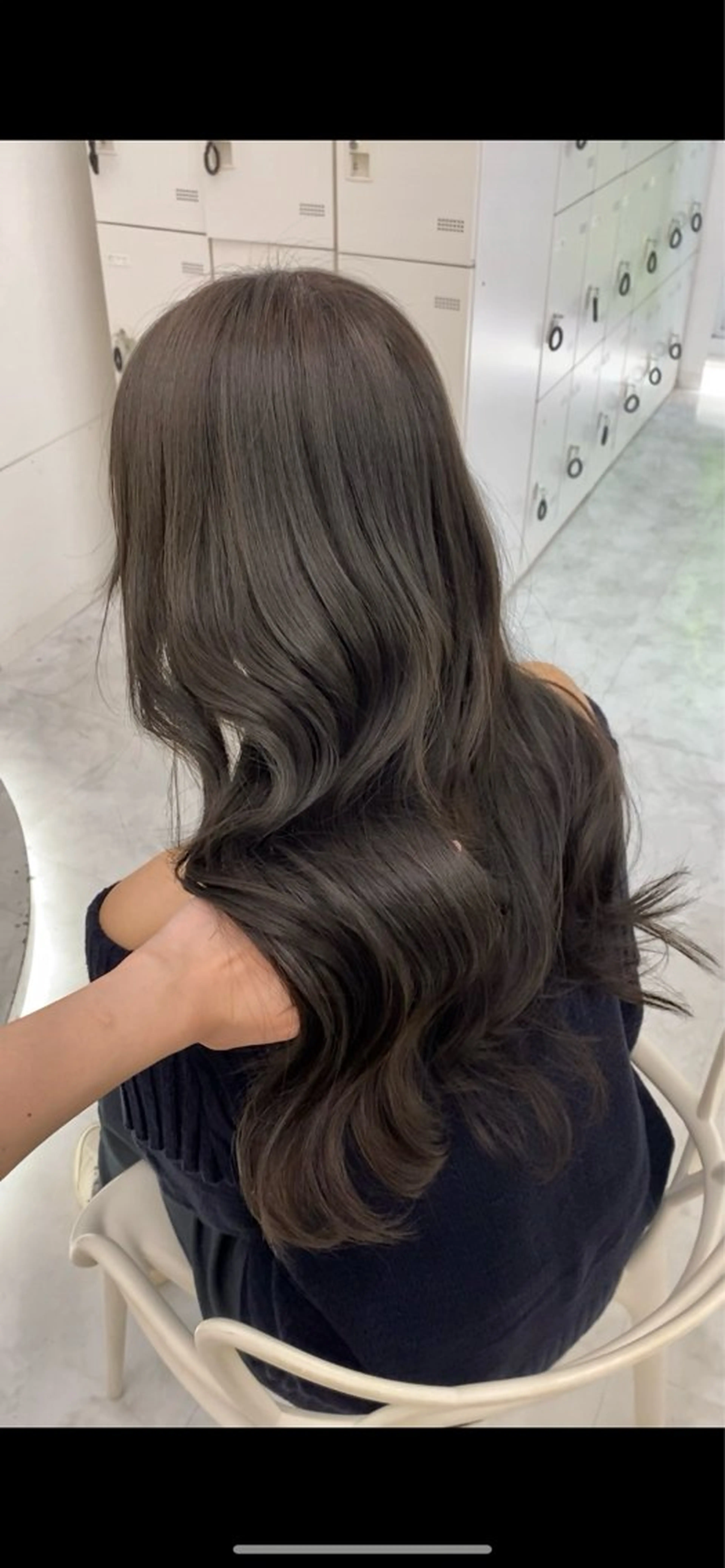 ロング ヘアカラー 🤍透明感グレージュ オリーブ🤍RINのヘアスタイル