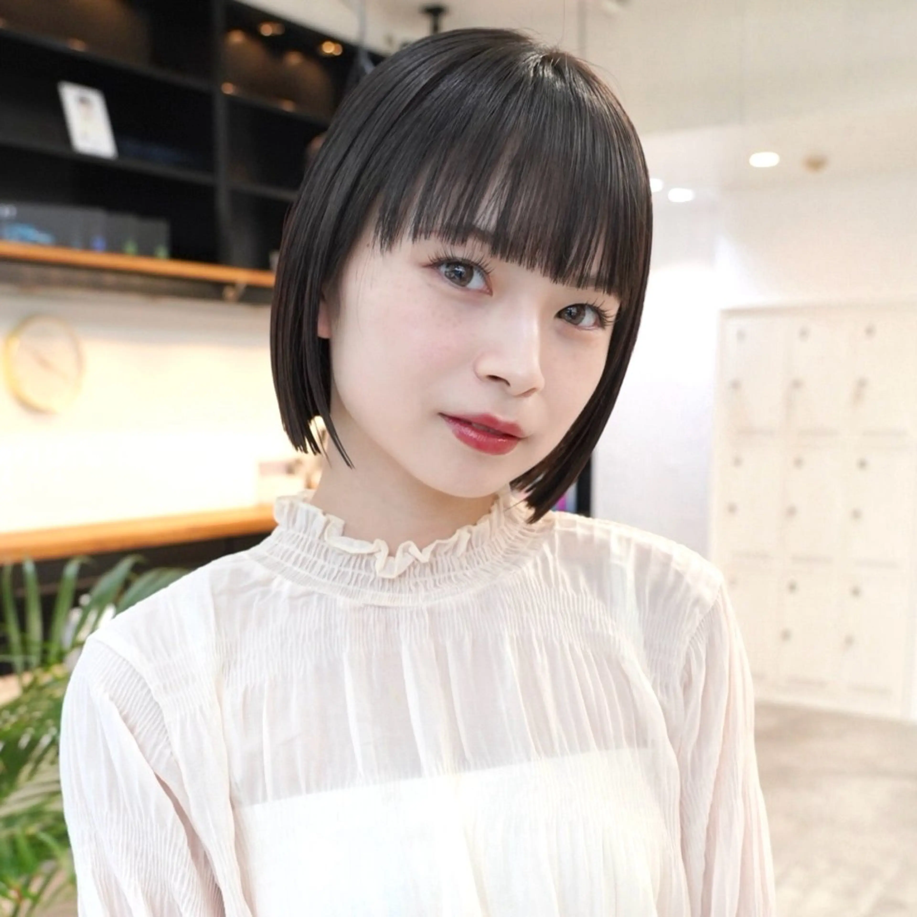 ショート カット トリートメント i.+FERiCIA.所属・ボブ／アンニュイ 🌷しだひめな🌷のヘアスタイル