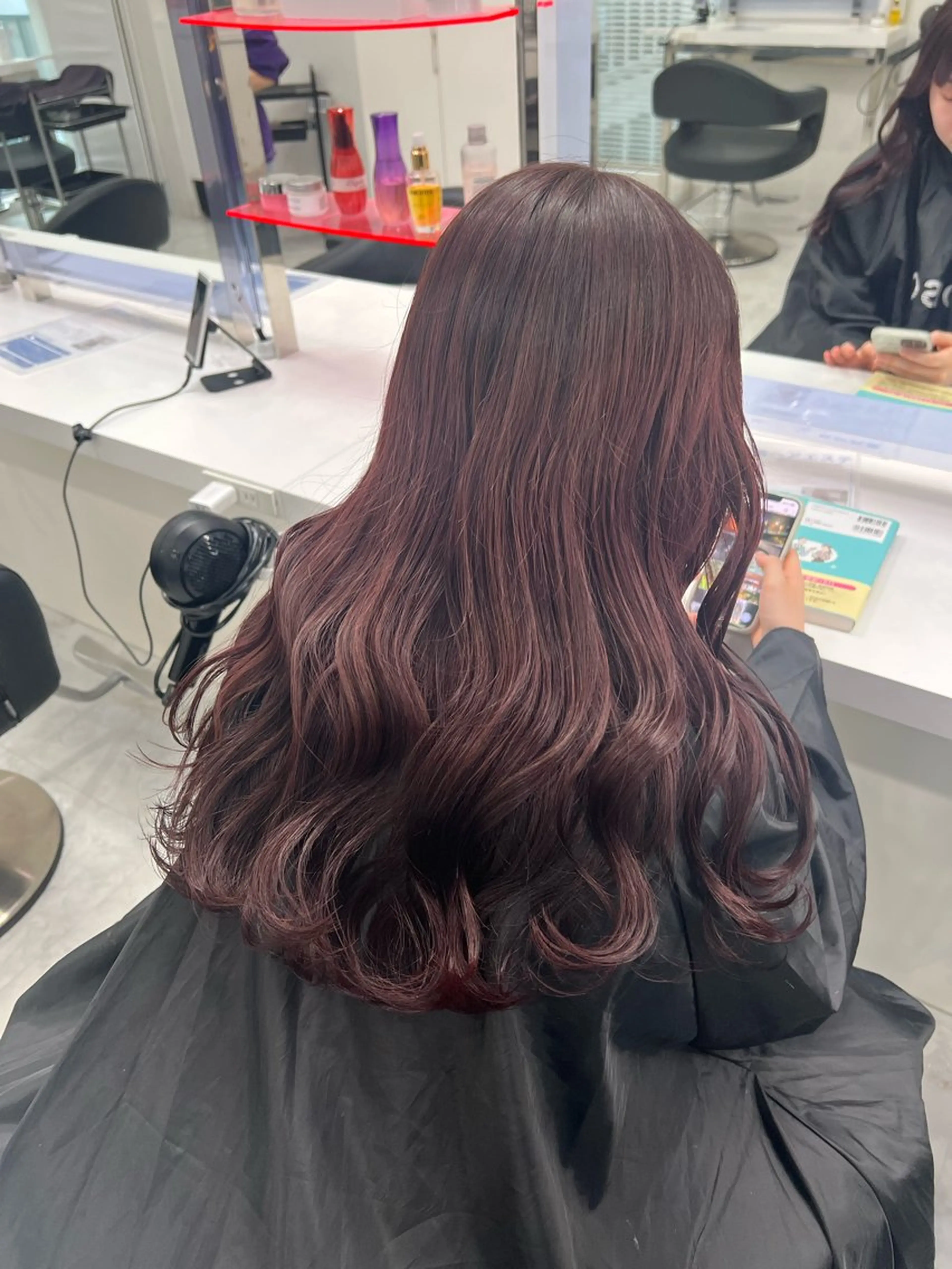 ロング カラー カット ヘアカラー トリートメント トレンド暖色 /mina♡のヘアスタイル