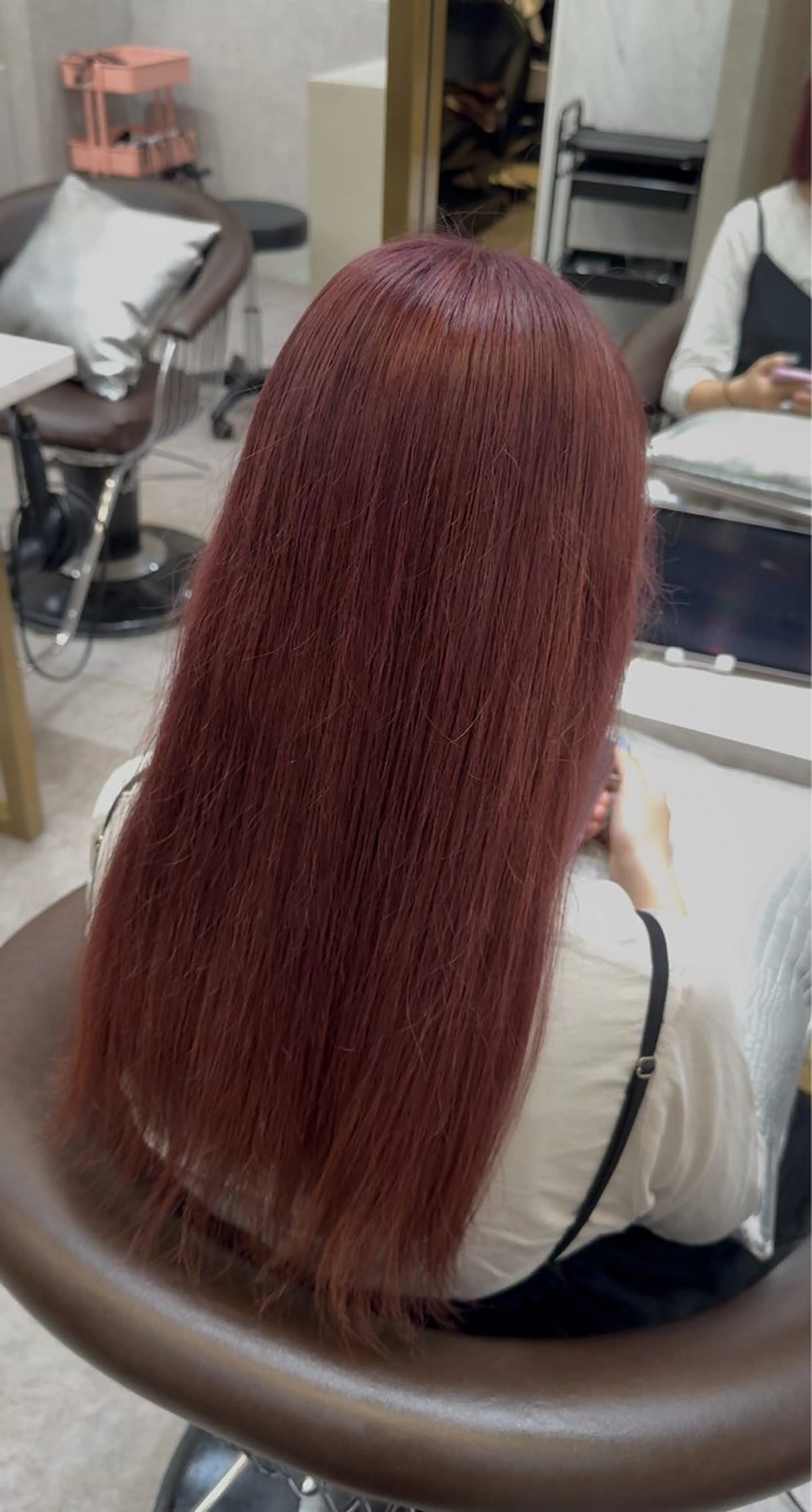 ロング ヘアカラー トリートメント Nanami/透明感 カラー/グレージュのヘアスタイル