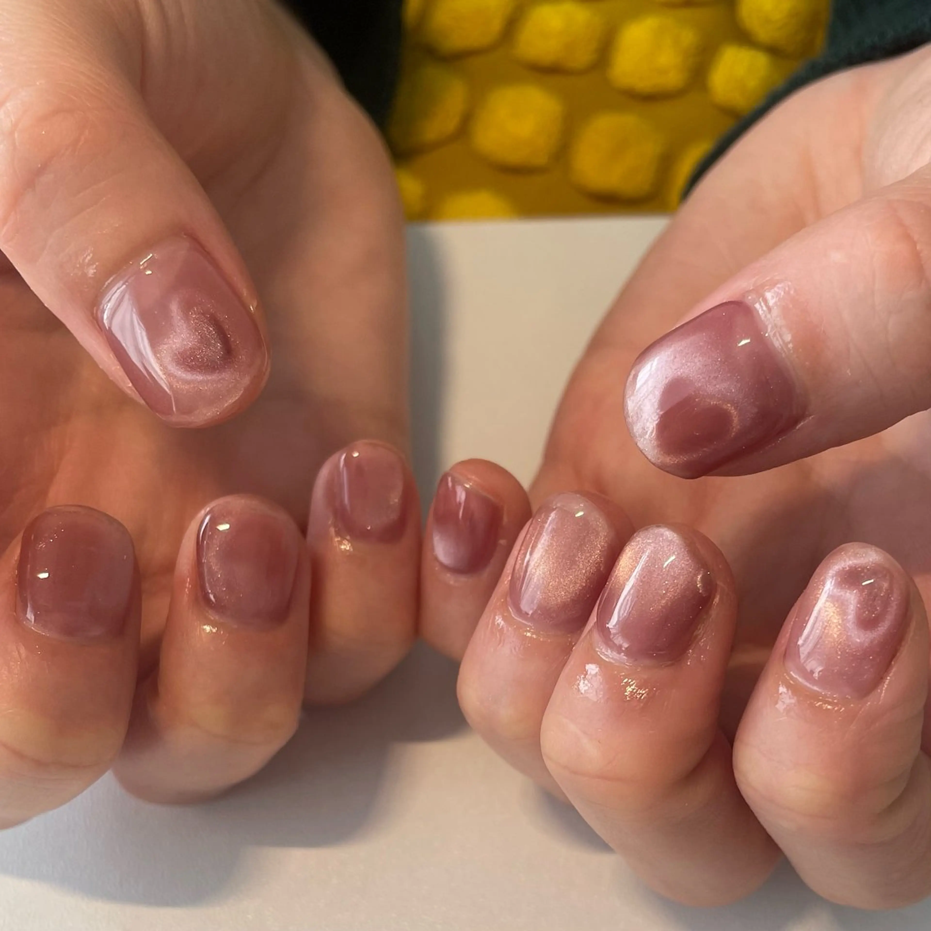 ネイル ハート マグネットネイル ハンドネイル Canola namikaのネイルデザイン