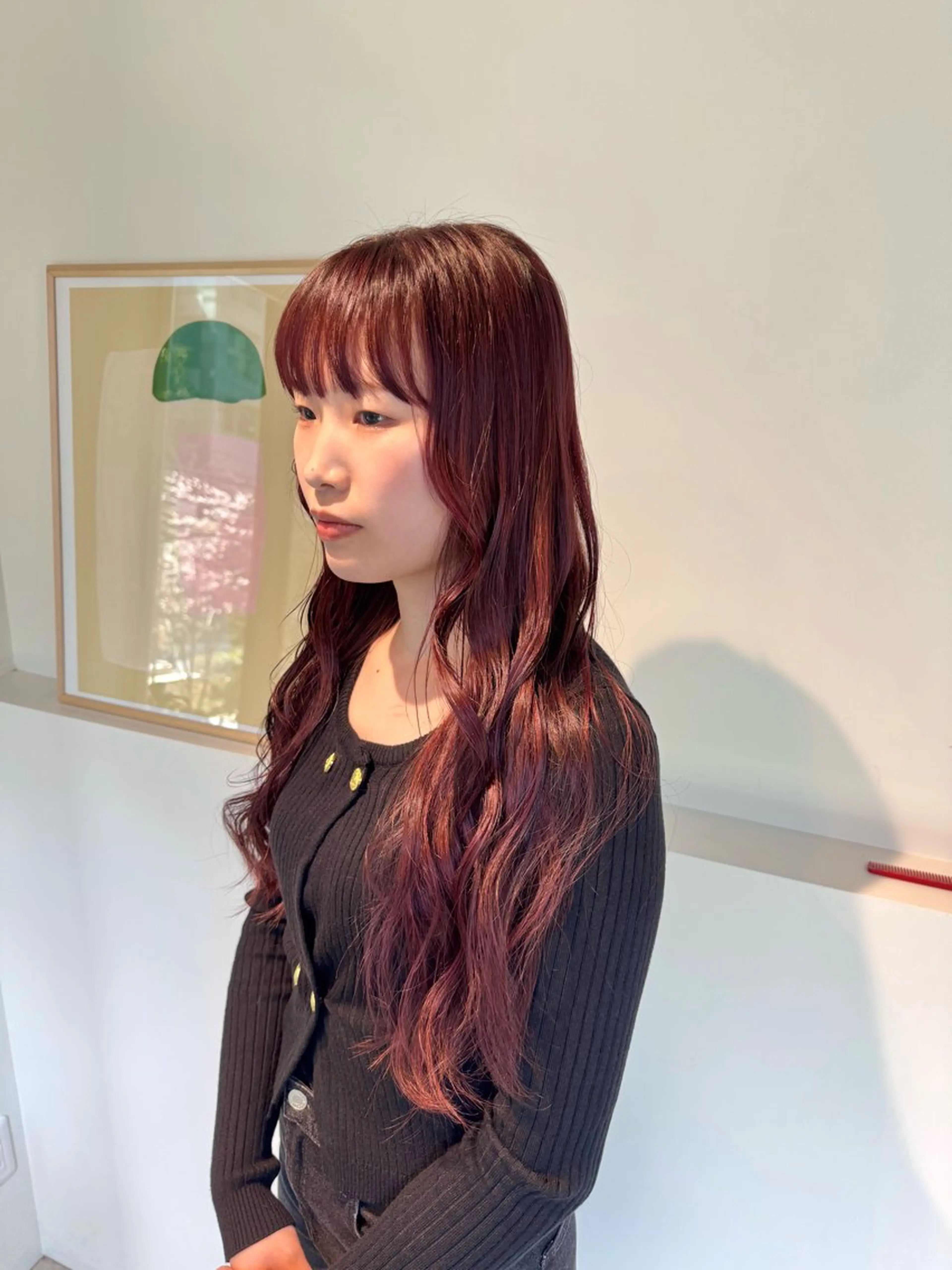 ロング カラー 切りっぱなしボブ ショートボブ アッシュ ベージュカラー グレージュ カット ヘアカラー トリートメント eto所属・髪質改善スペシャリス ト長尾勇弥/梅田中津のヘアスタイル