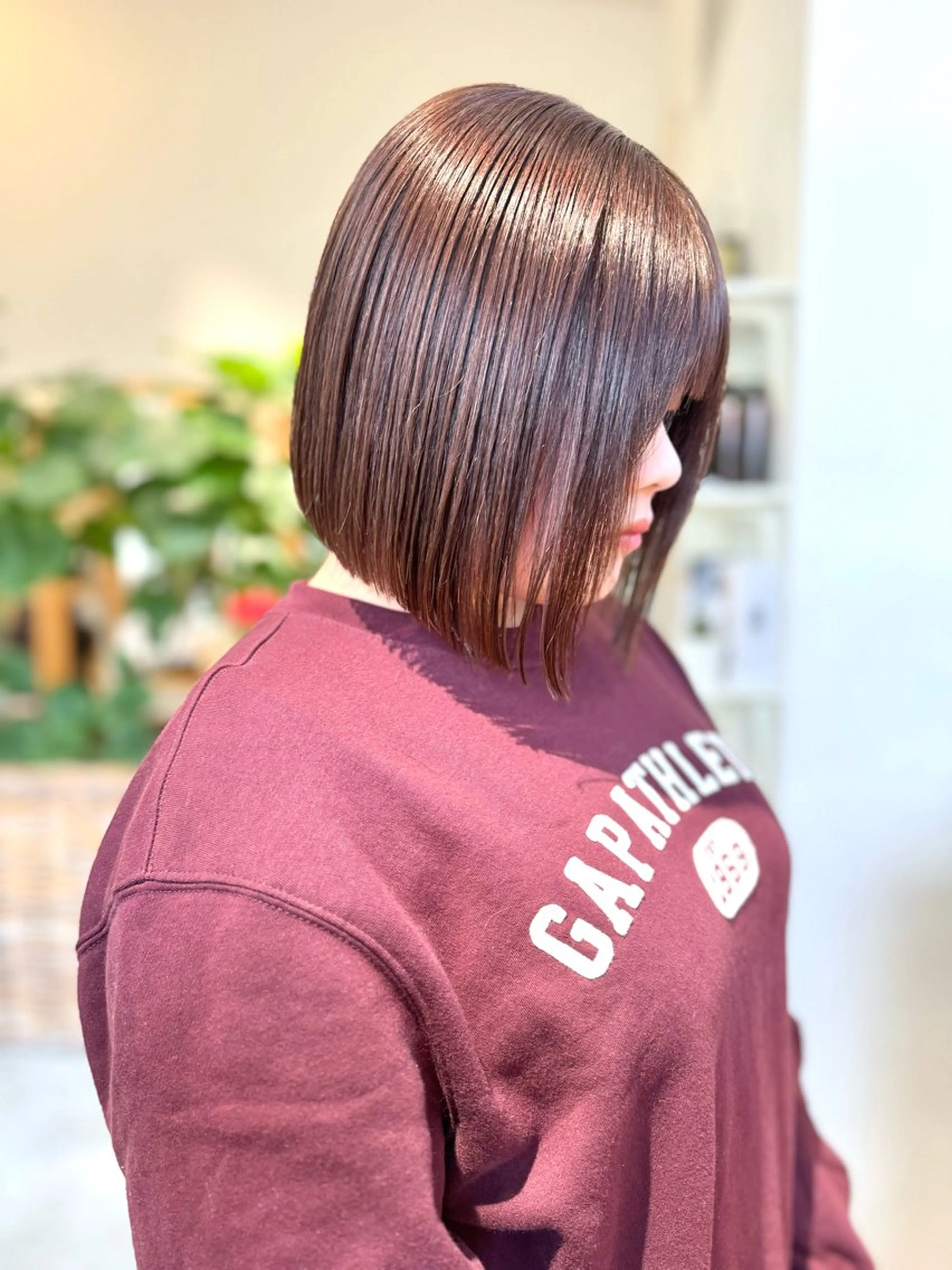 ショート カラー ブラウンカラー 透明感カラー ボブ 中西倖 トップスタイリストのヘアスタイル