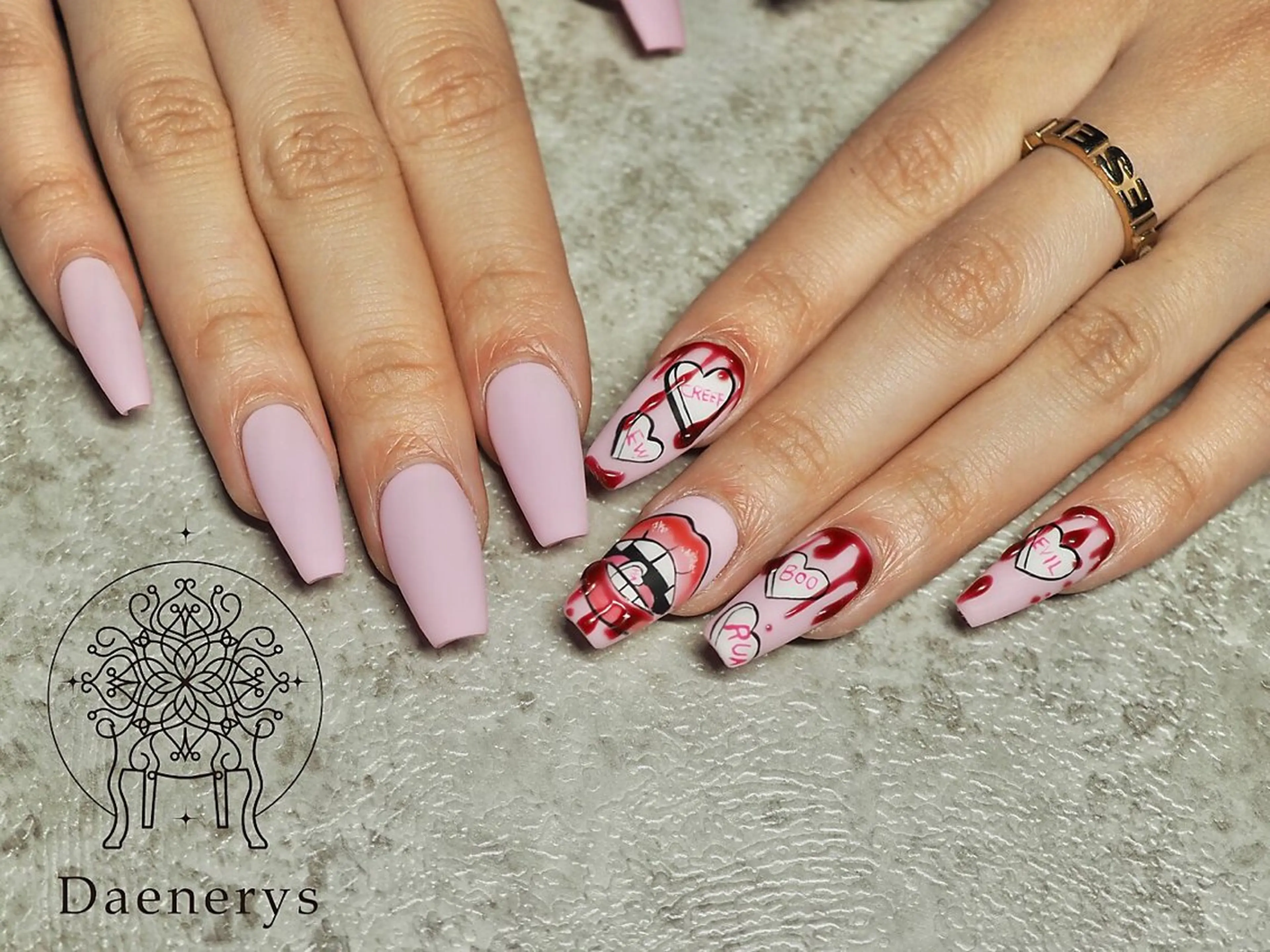 ネイル アートネイル ハンドネイル Daenerys    nail&eyelash所属・Daenerys 愛のネイルデザイン