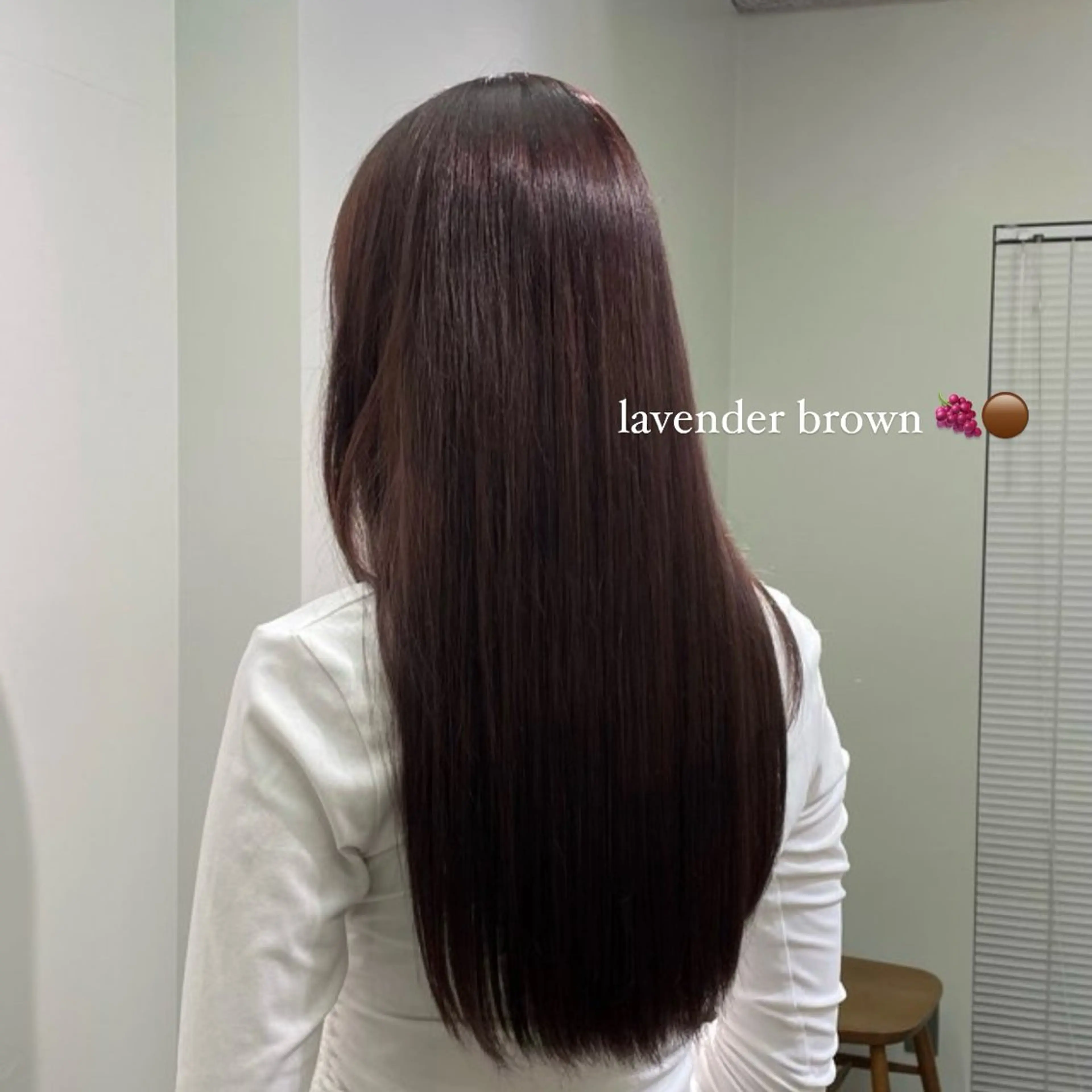 カラー ブラウンカラー ラベンダーカラー 蓑輪 璃央のヘアスタイル
