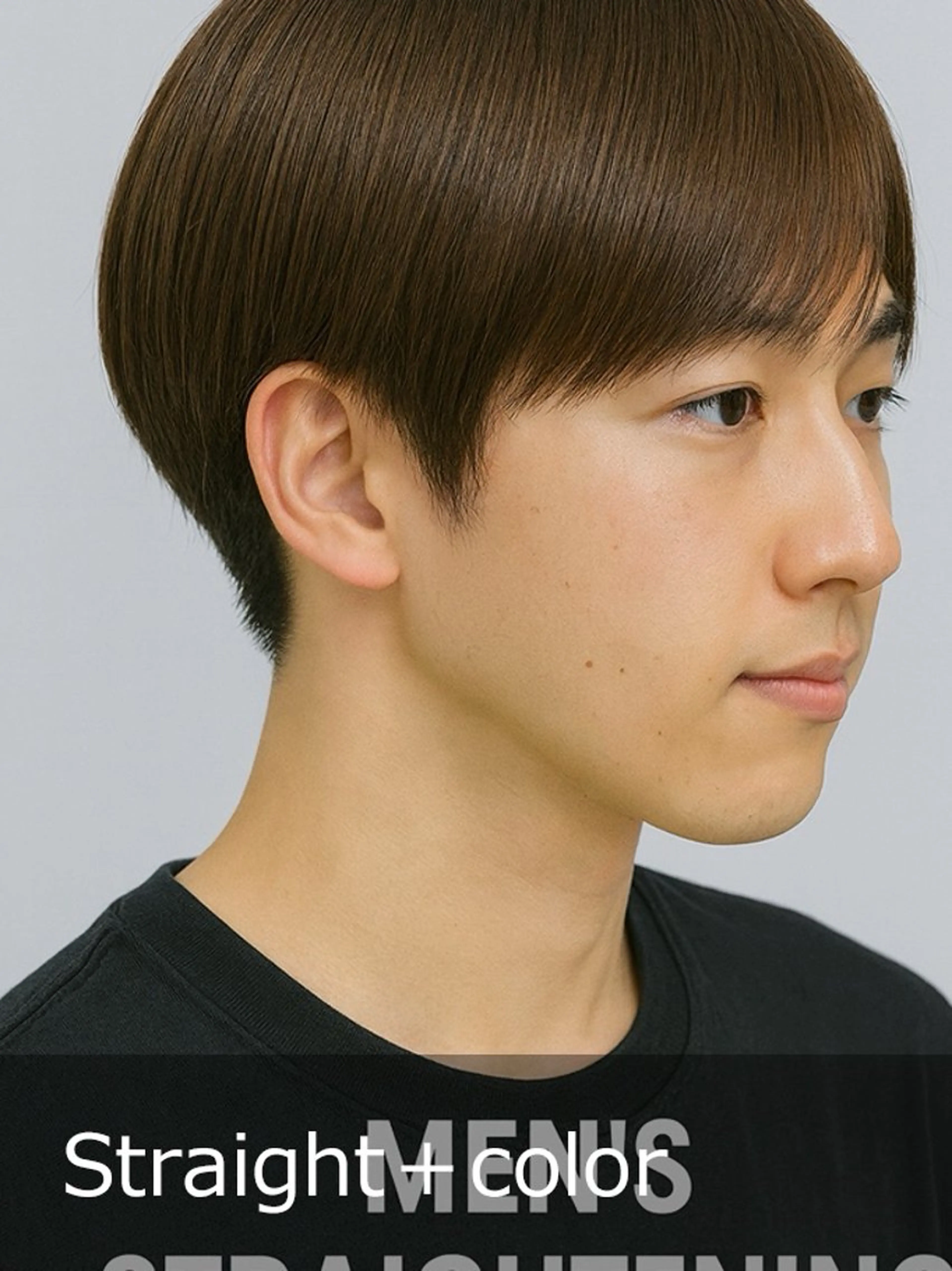 ショート メンズ カット ヘアカラー 縮毛矯正 anyhow academyのヘアスタイル
