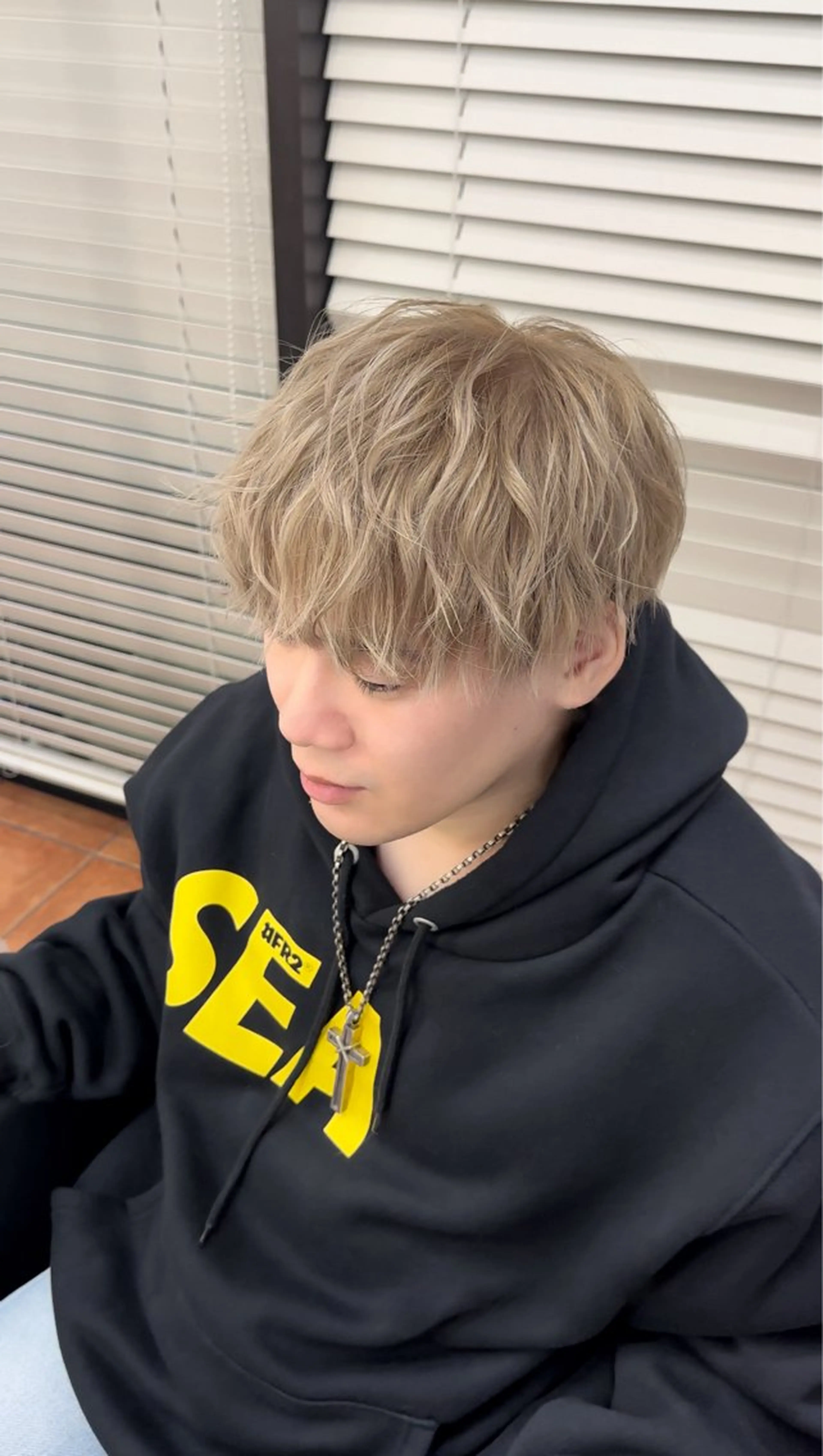 カラー メンズ カット ヘアカラー メンズカット ‪‪/メッシュのヘアスタイル