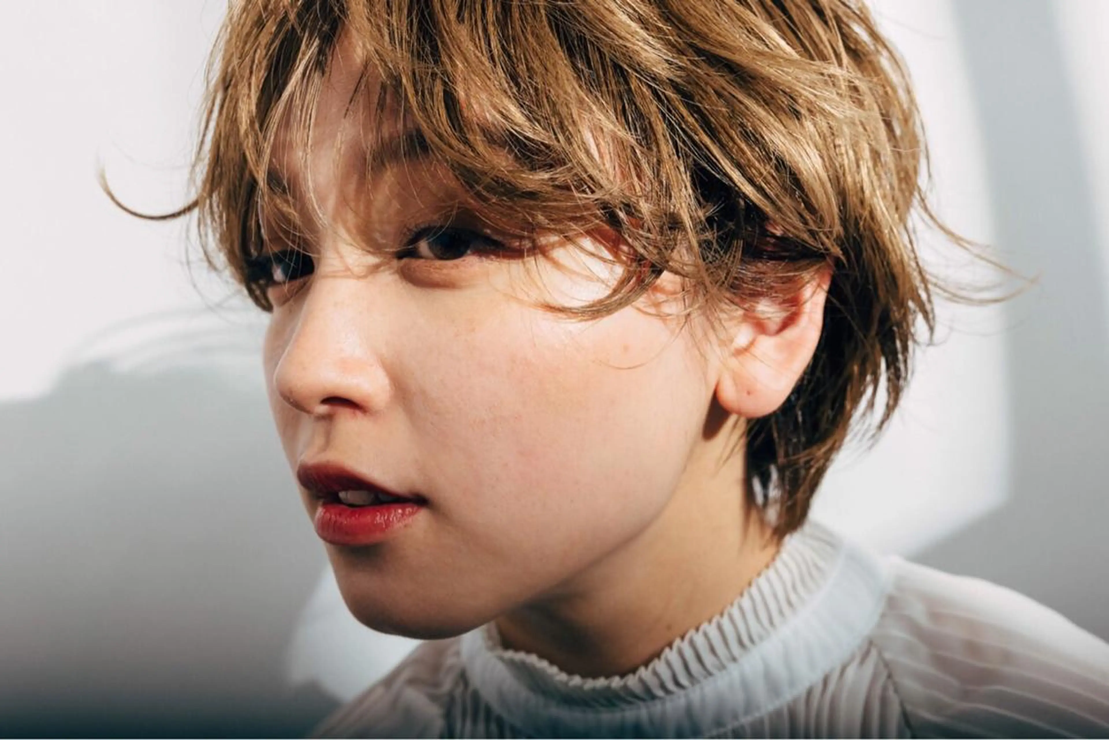 ショート カラー パーマ ヘアアレンジ メンズ キッズ ネイル マツエク・マツパ メンズウルフカット ハンサムショート アディクシーカラー 透明感カラー ボブ unu hair所属・藤井 仁紀のヘアスタイル