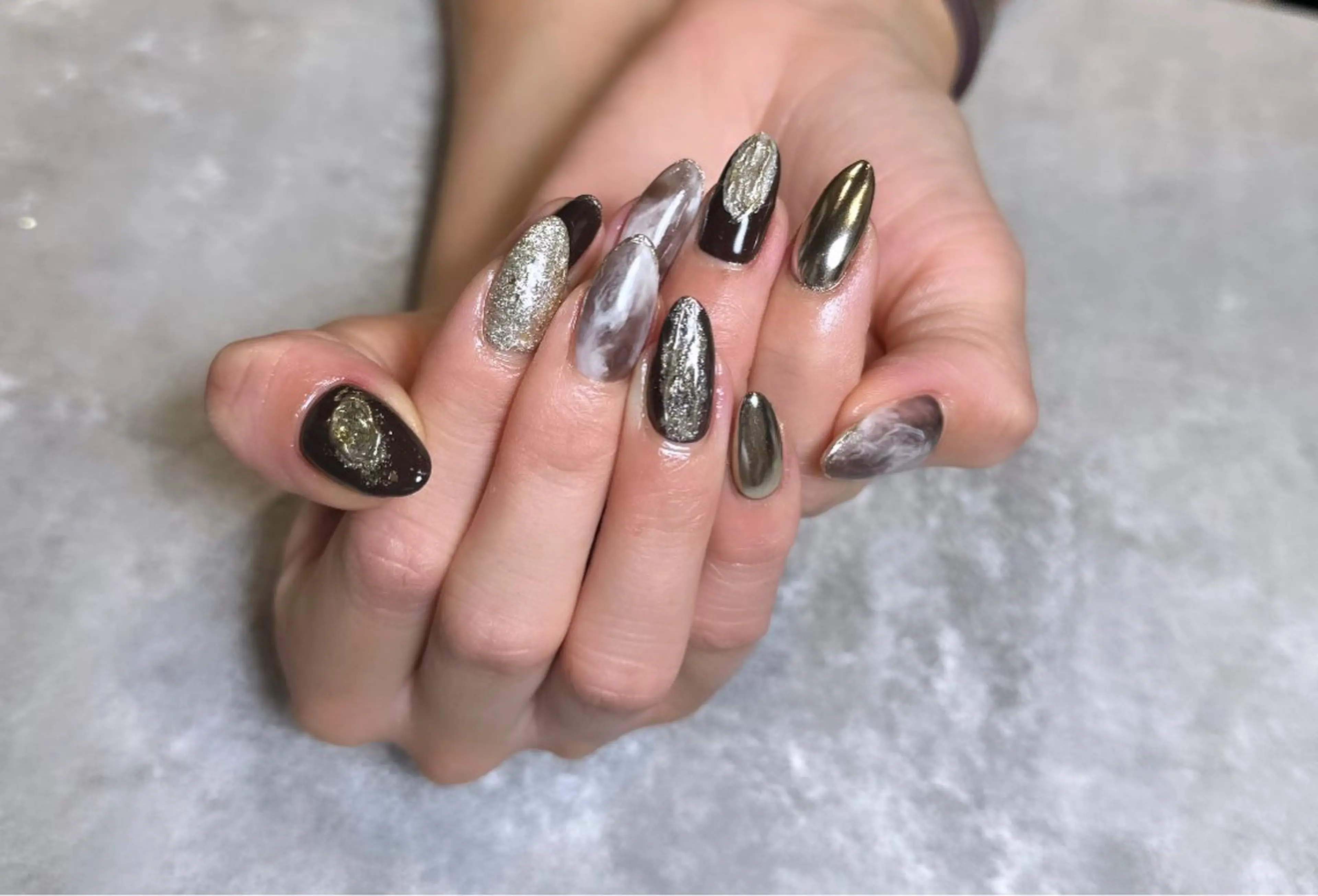 ネイル ミラーネイル ニュアンスネイル ハンドネイル フットネイル 口コミ高評価✨Jam ネイル&アイラッシュのネイルデザイン