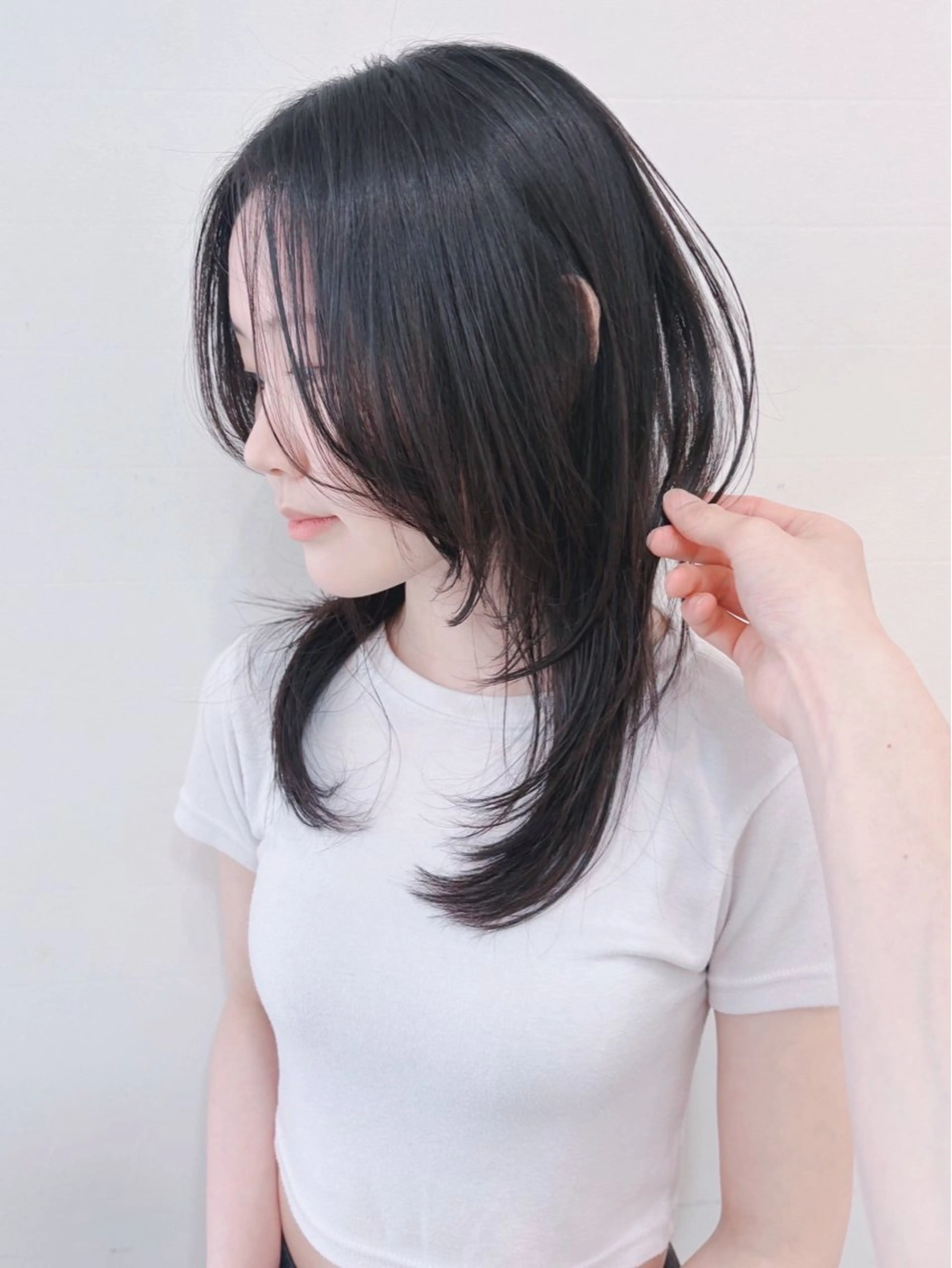 ロング レイヤーカット カット ウルフ／パーマ 🐺🌀寺門和紗のヘアスタイル