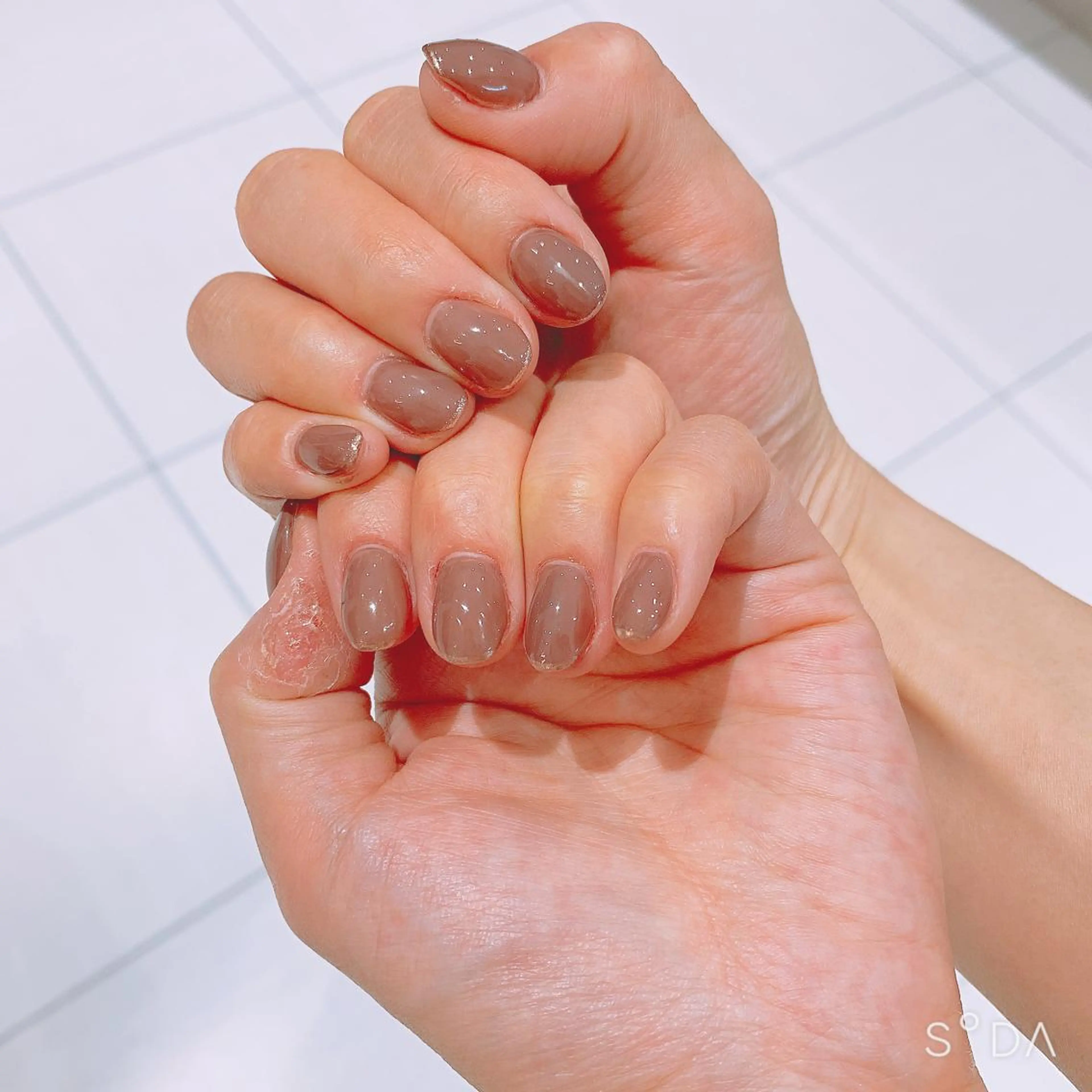 ネイル ワンカラーネイル シンプルネイル Rena colore'のネイルデザイン