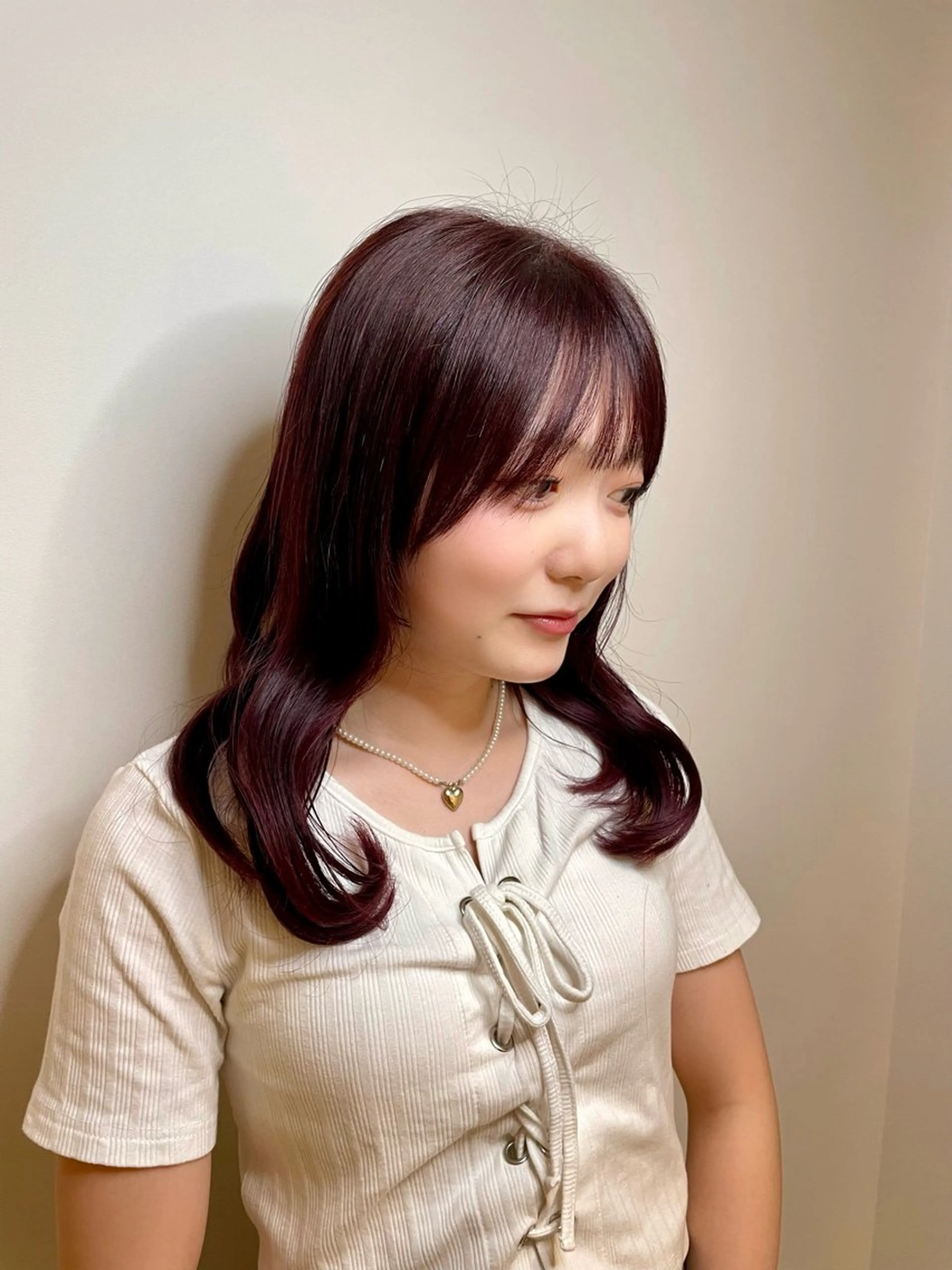 ロング カット ヘアカラー 🕊️顔周りカット 暖色系🍒/偉楓のヘアスタイル