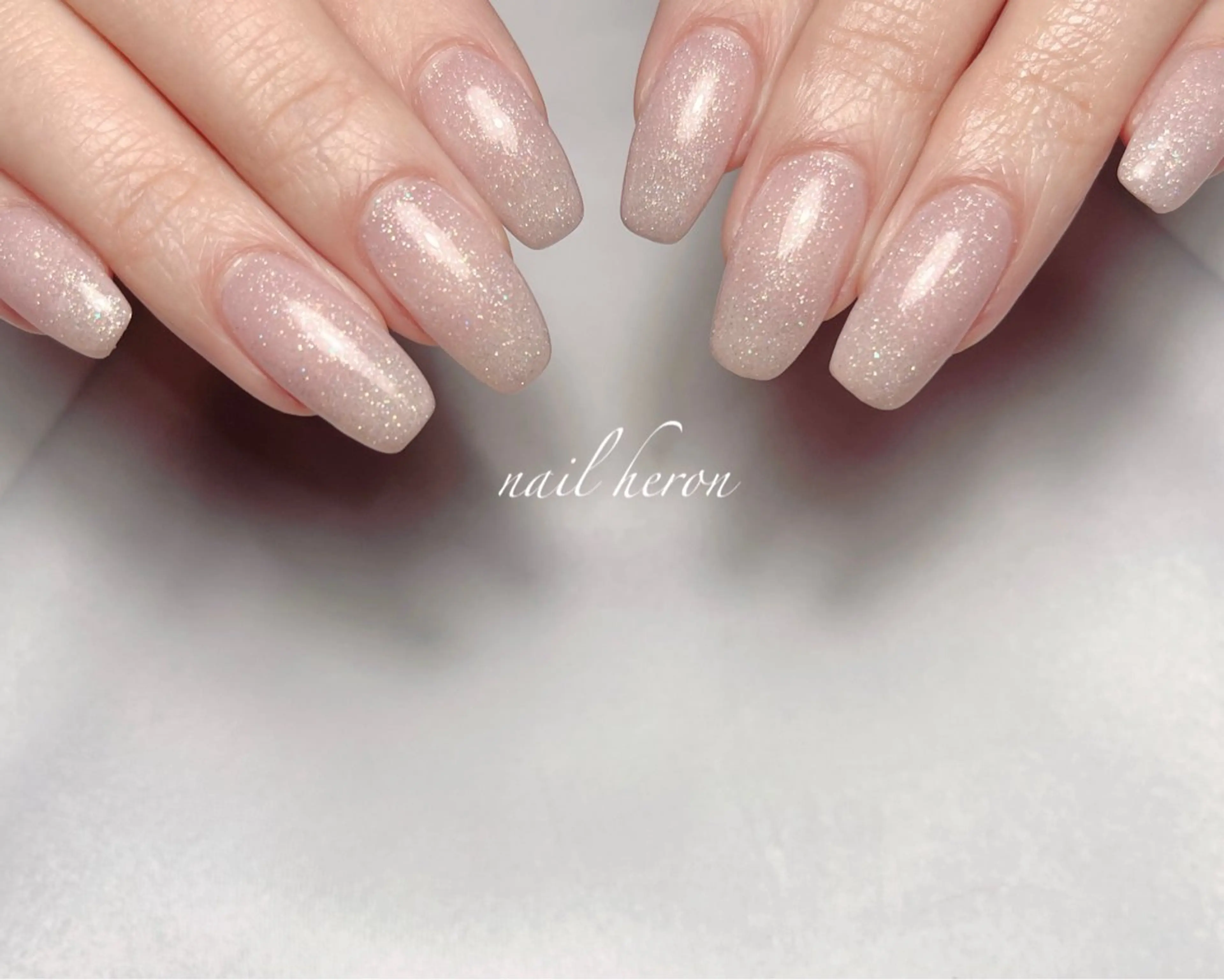 ネイル ラメ(グリッター) ピンク ハンドネイル nail heron所属・saki_ nail heronのその他イメージ
