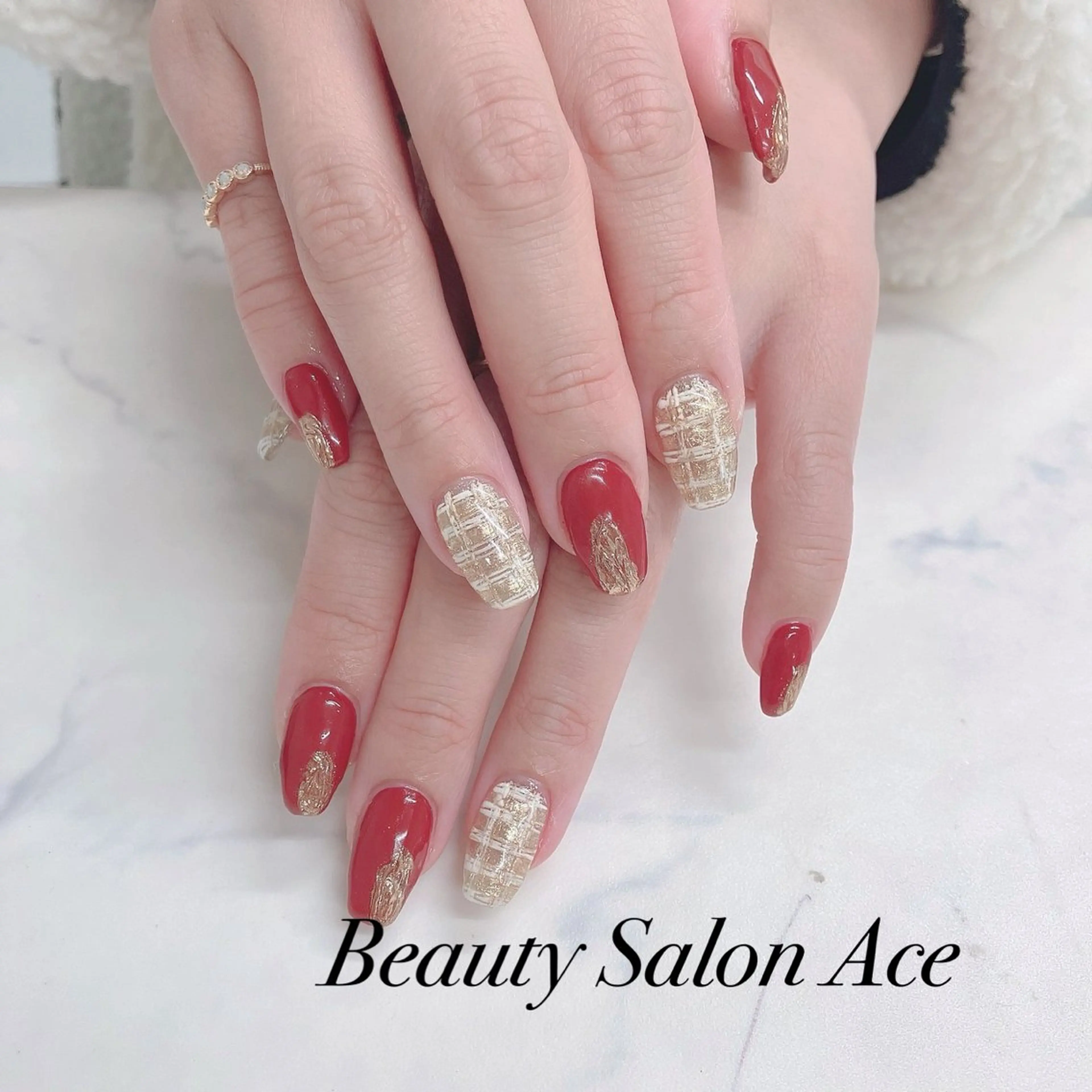 ネイル メンズネイル 冬ネイル クリスマス ハンドネイル ハンドケア Beauty Salon Ace（ネイルサロン　エース）所属・フィルイン専門店 Aceのネイルデザイン