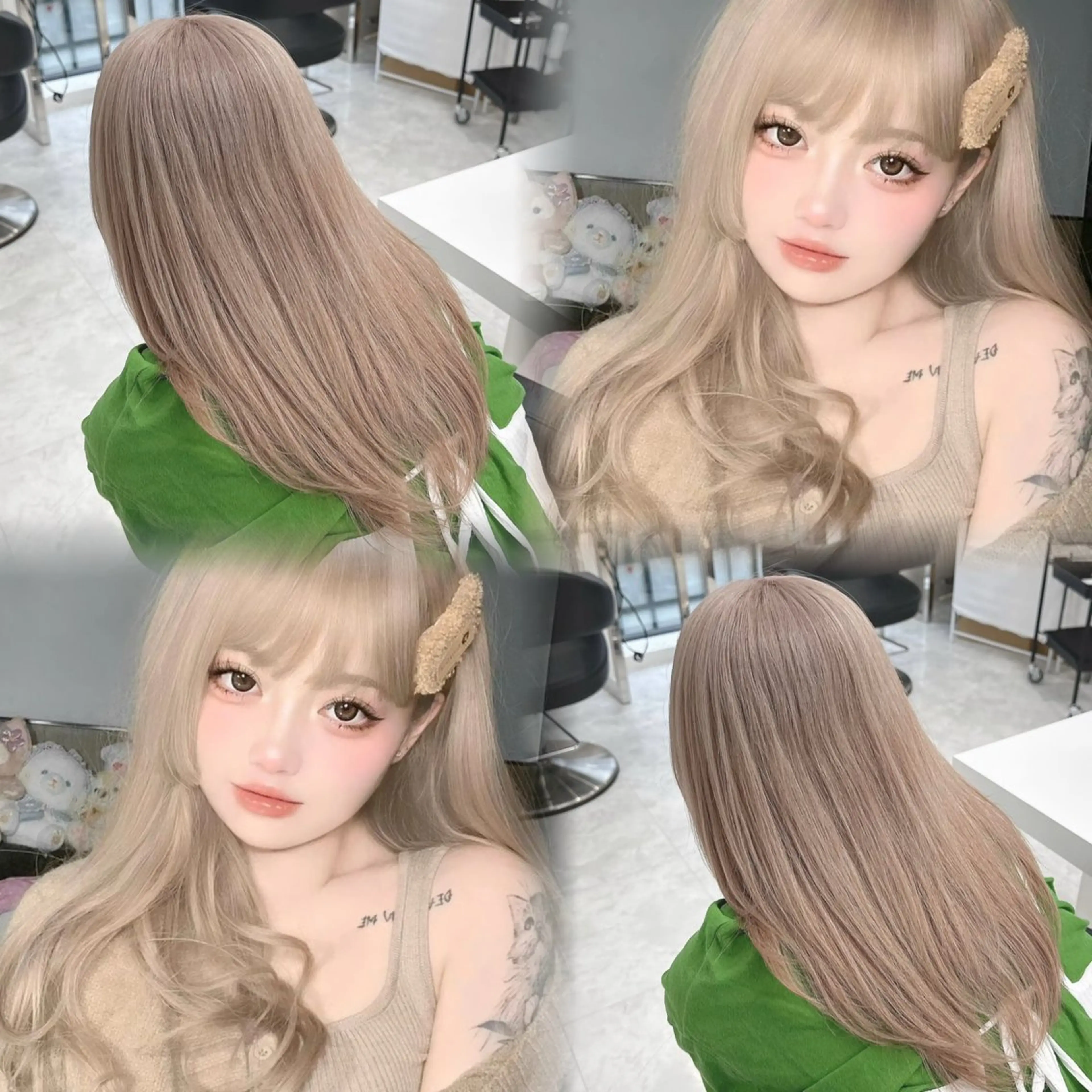 ロング カラー ハイトーン/ダブルカ ラー/RINKA🎀のヘアスタイル