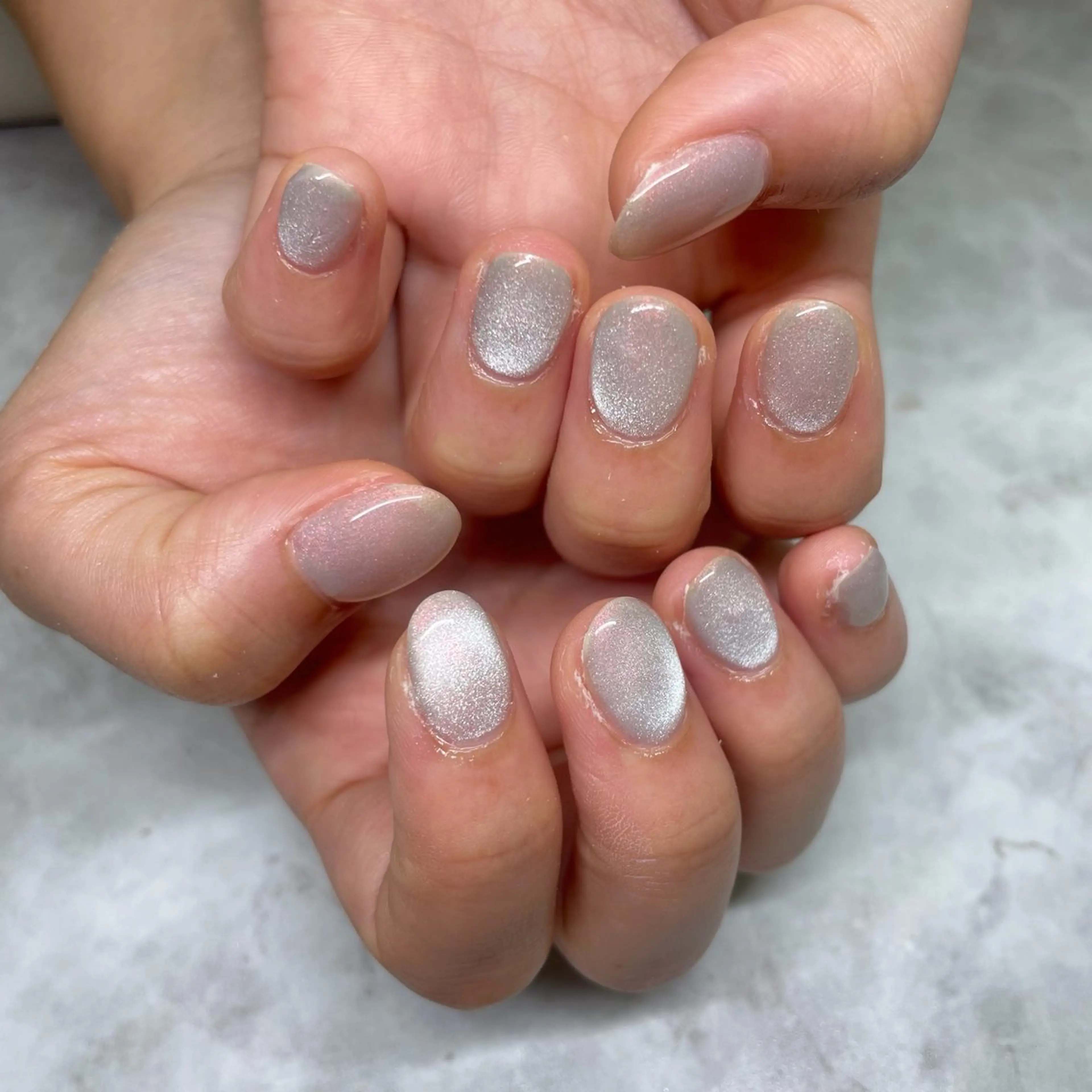 【オフなし】ハンド💅🏻🫧 《ちゅるちゅるマグネット🔮》パラジェル変更可✨/新宿*.+ﾟの写真