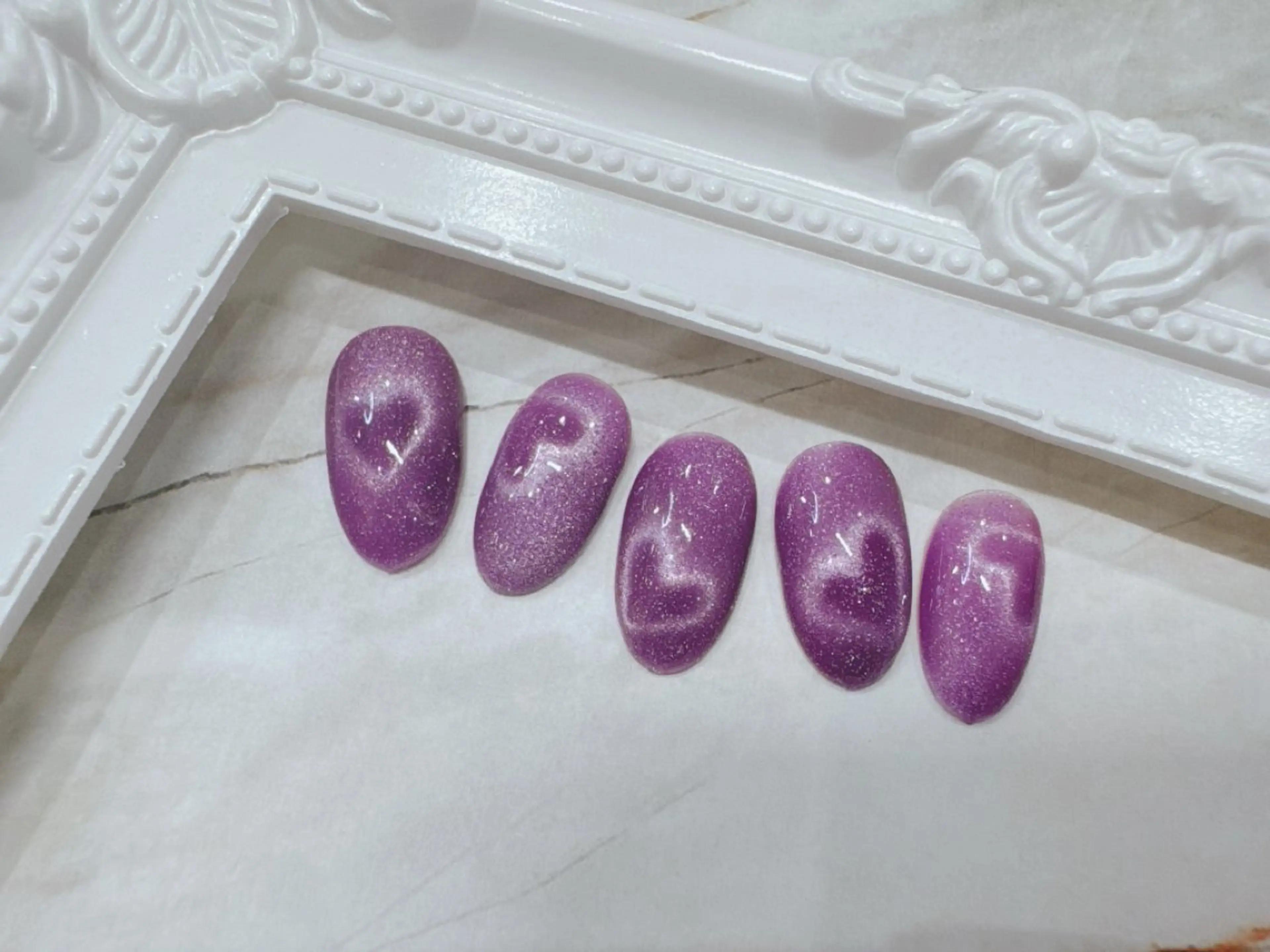 ネイル ハート マグネットネイル Beauty Salon Lucas所属・k aikaのネイルデザイン