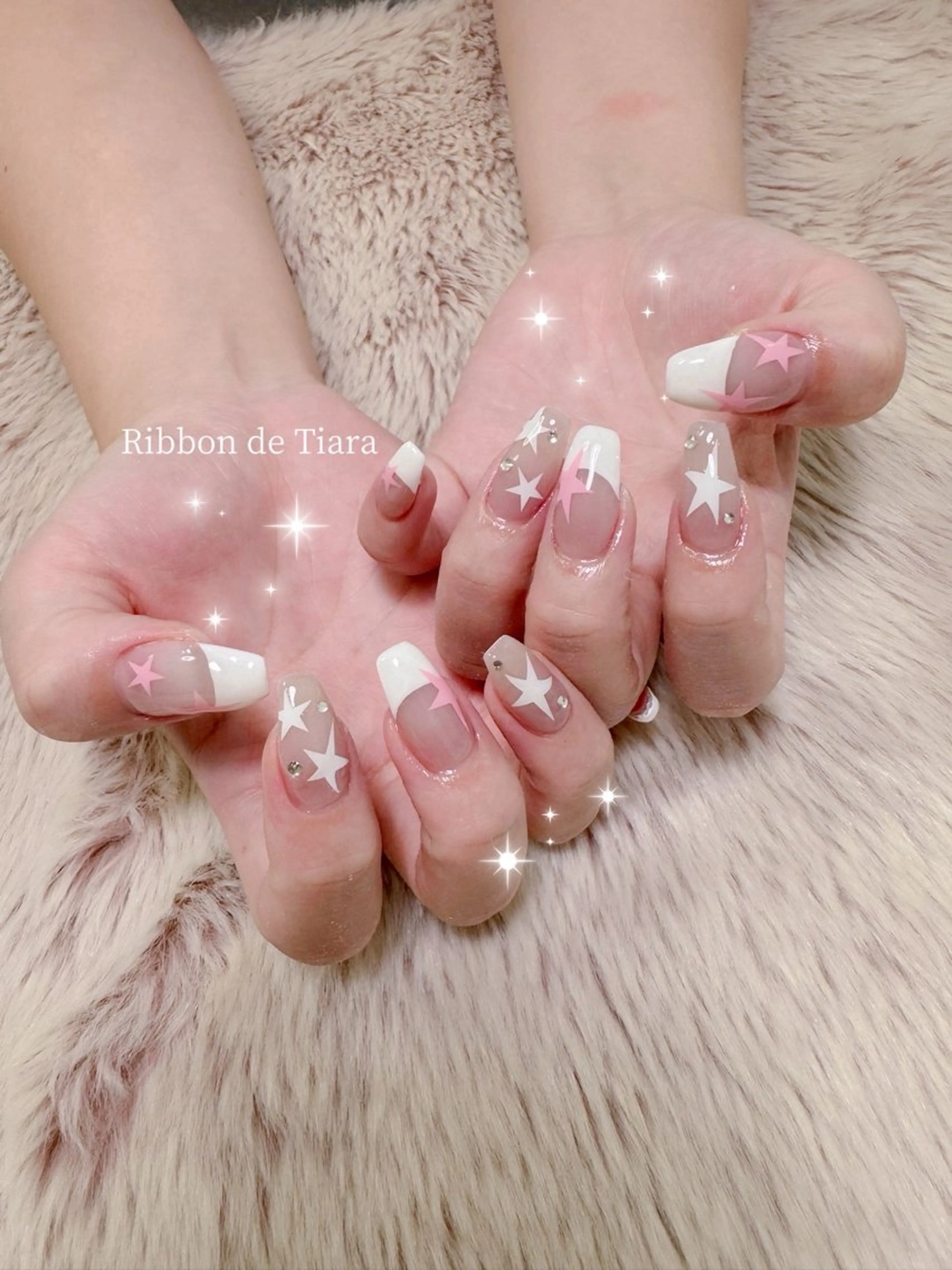 ネイル ハンドネイル Ribbon de Tiara MAKIのネイルデザイン
