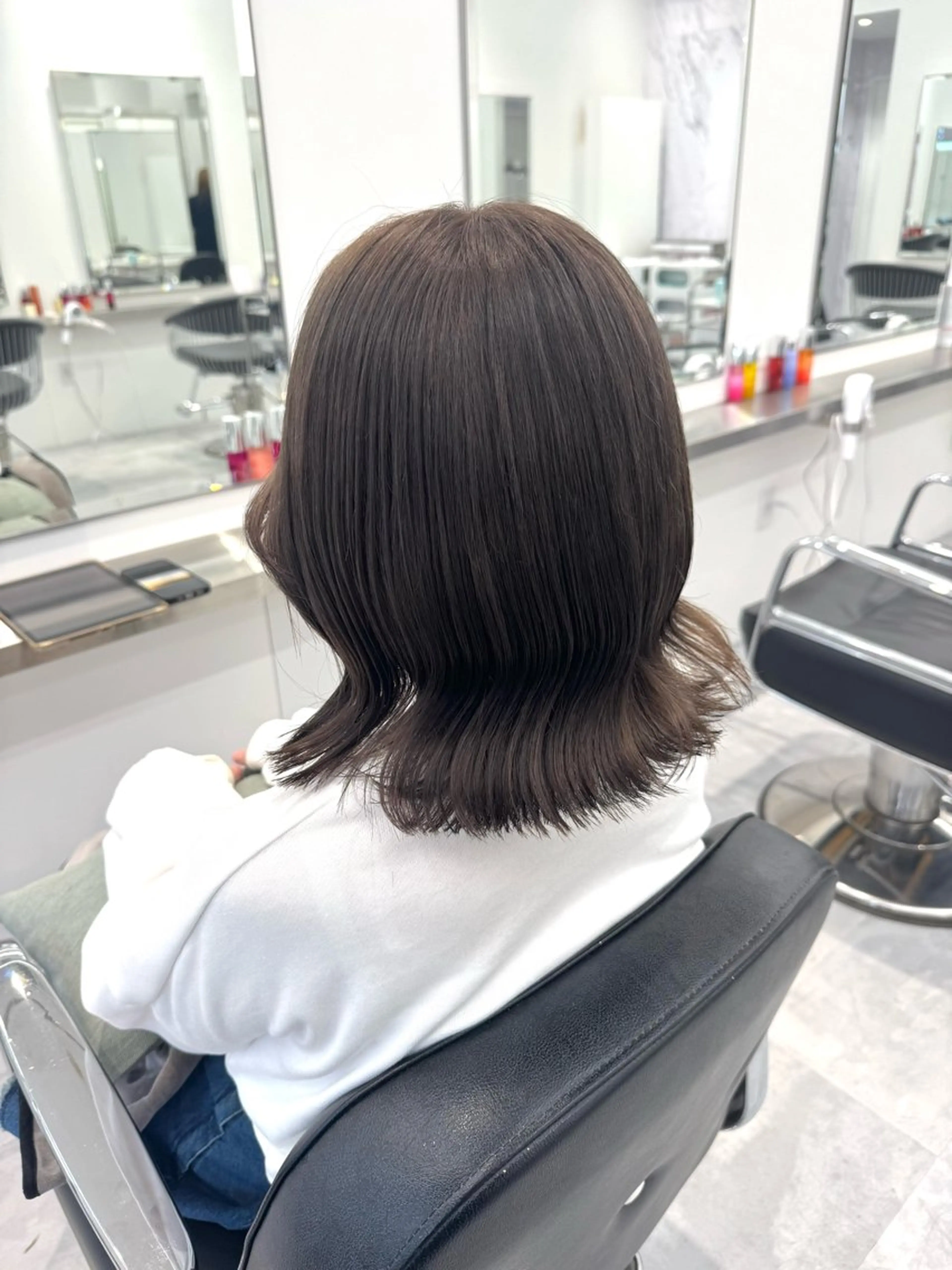 ミディアム カラー ヘアカラー ParveMix🍀 藤原愛未のヘアスタイル
