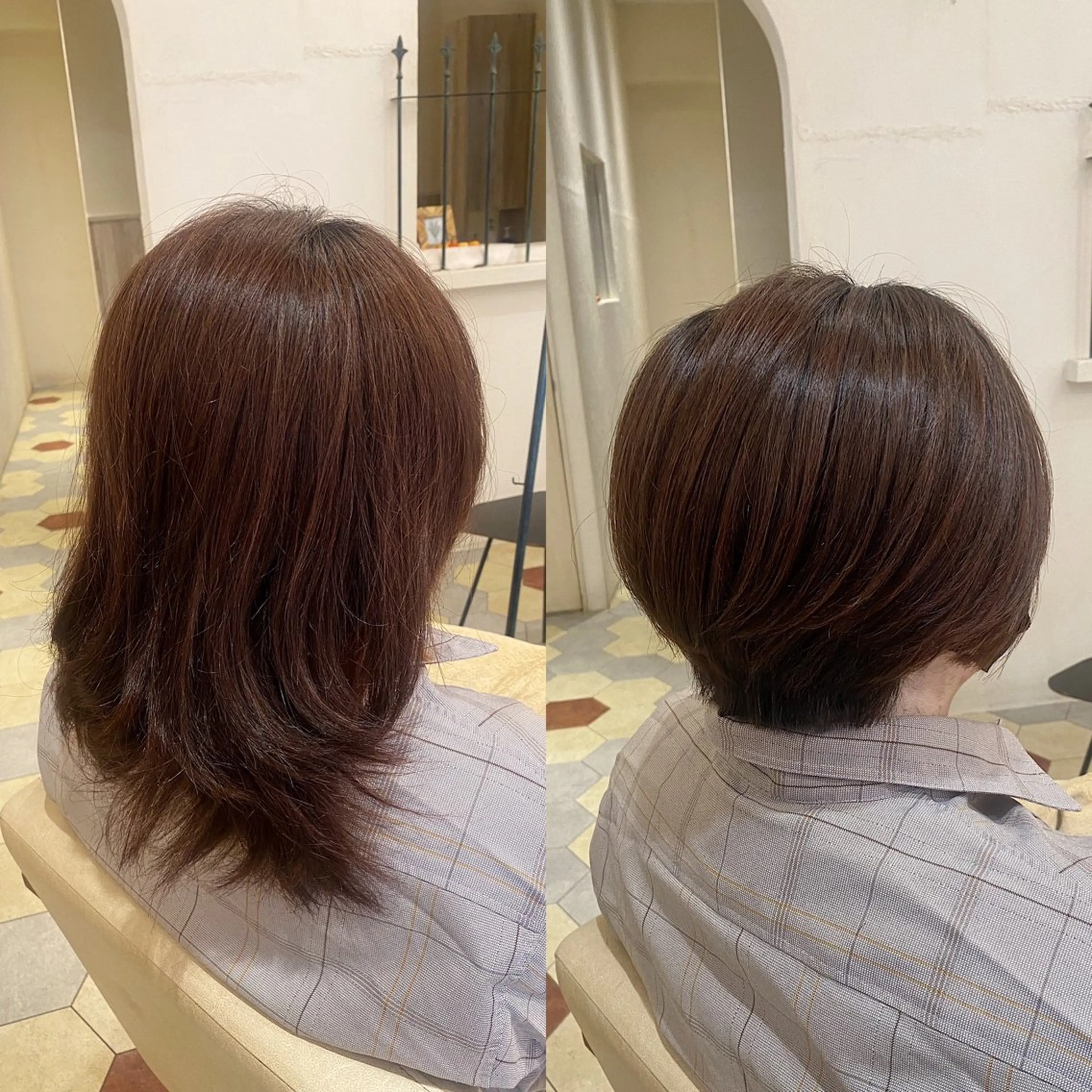 ショート カラー 艶髪/艶カラー/縮毛 /   タキダのヘアスタイル