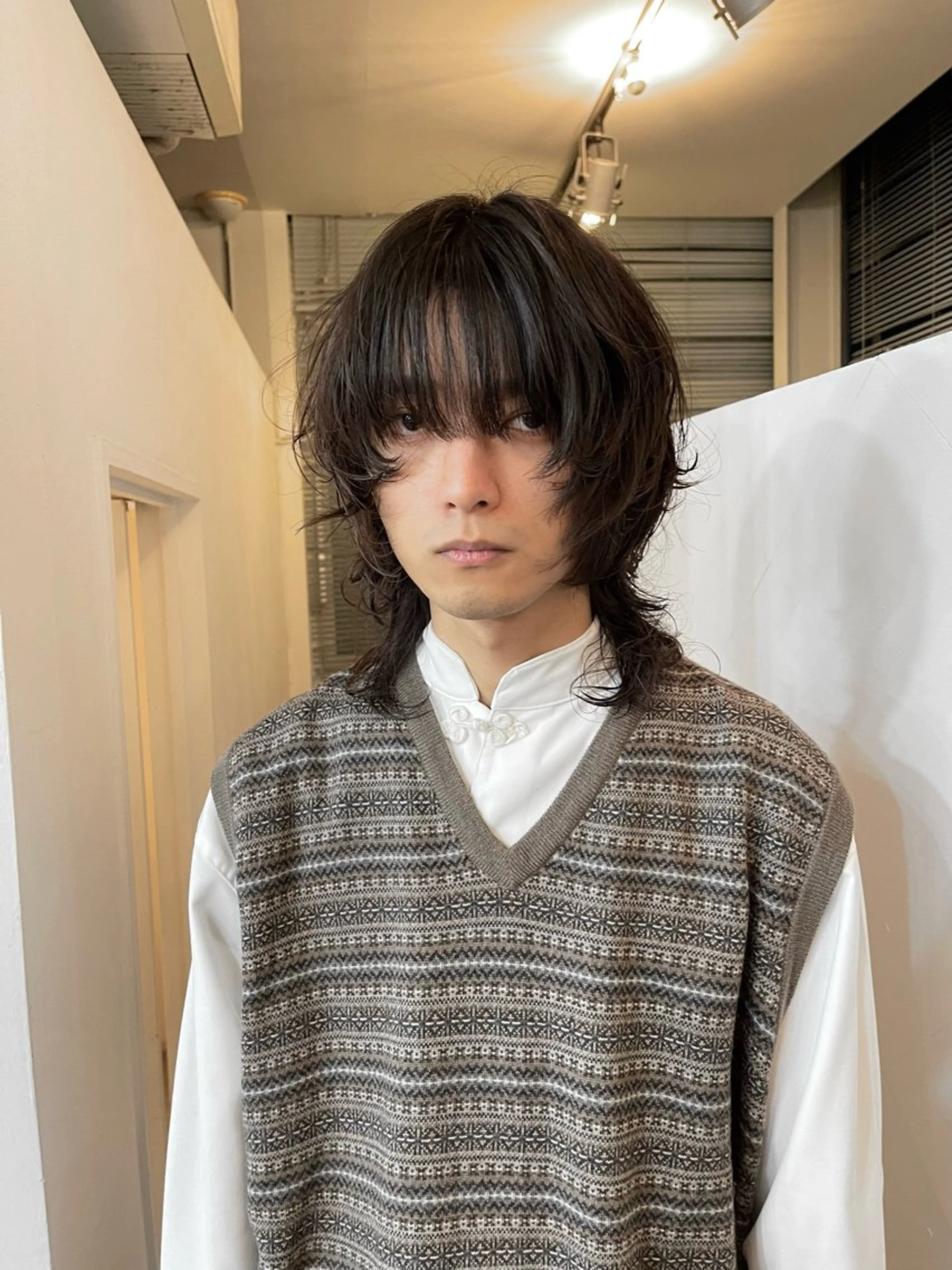 ミディアム パーマ メンズ ミディアムパーマ メンズパーマ レイヤー/ボブ /河内温太のヘアスタイル