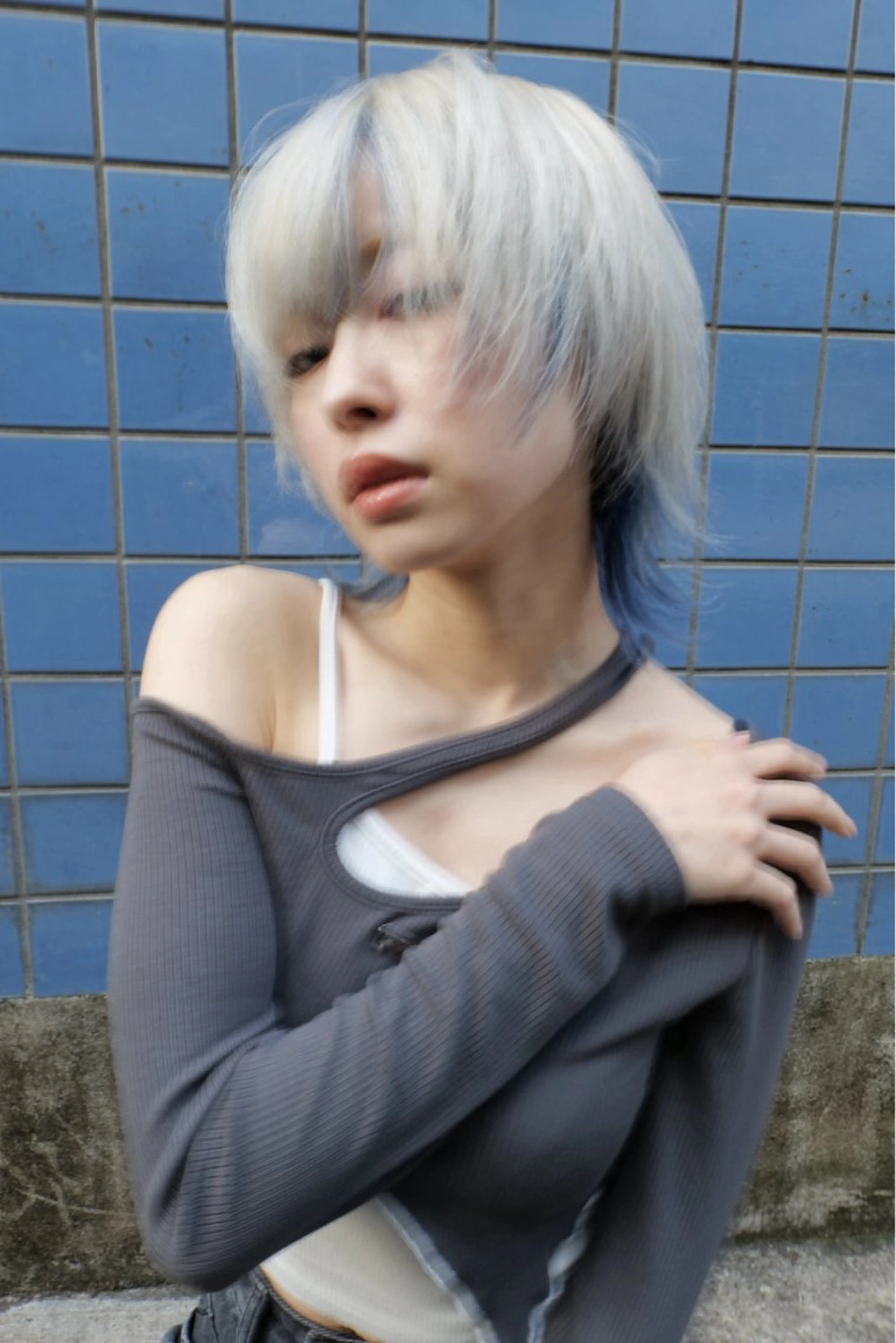 ショート カラー ブリーチ 𝙱𝙻𝙴𝙽 𝚋𝚢 𝚍𝚘𝚝.所属・🤍BLEN 窓🤍のヘアスタイル