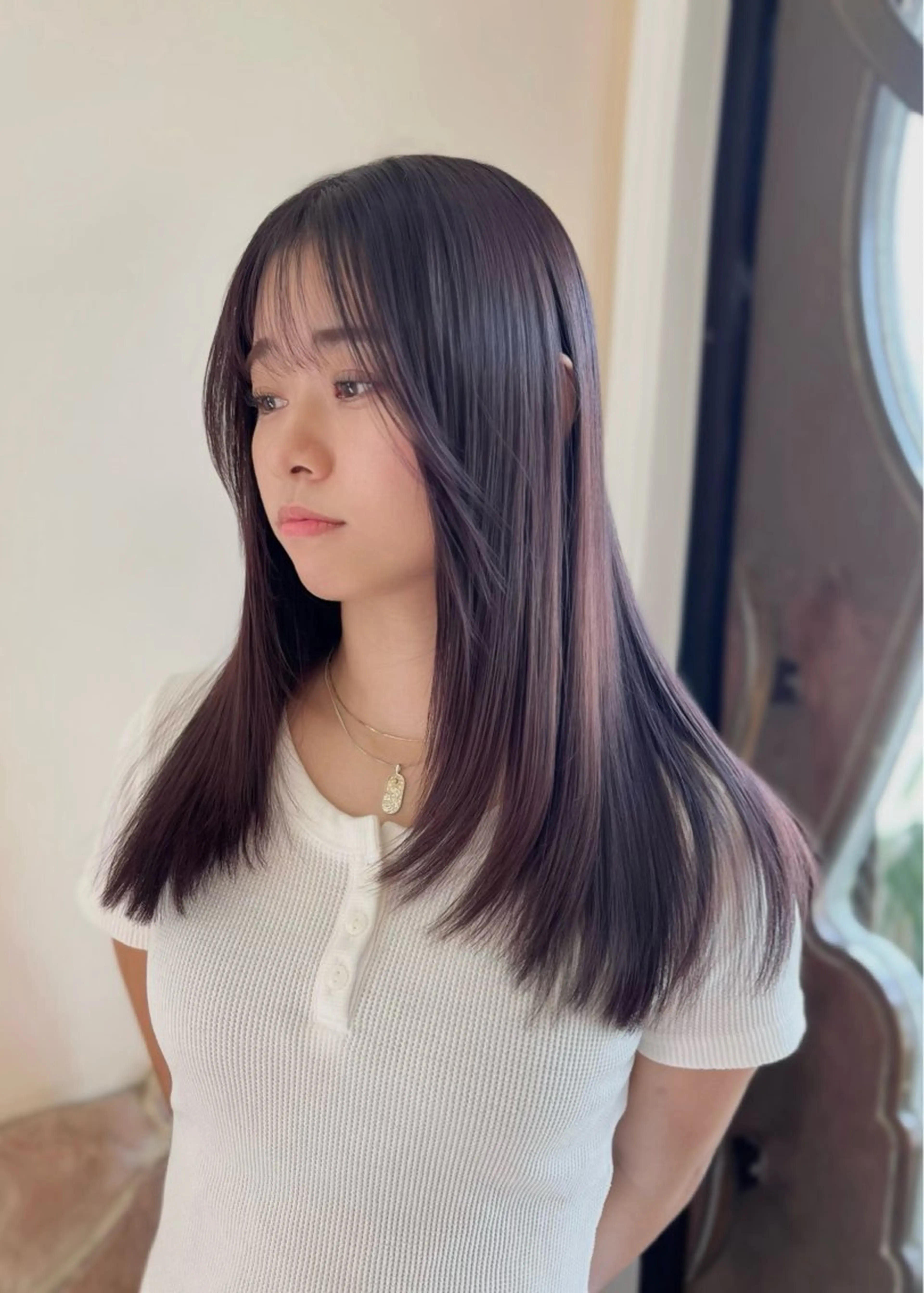 【🗣️モニター価格特別70%off🗣️】髪質改善ストレート+ヘアカラー+7stepトリートメント⚠️募集条件有りの写真