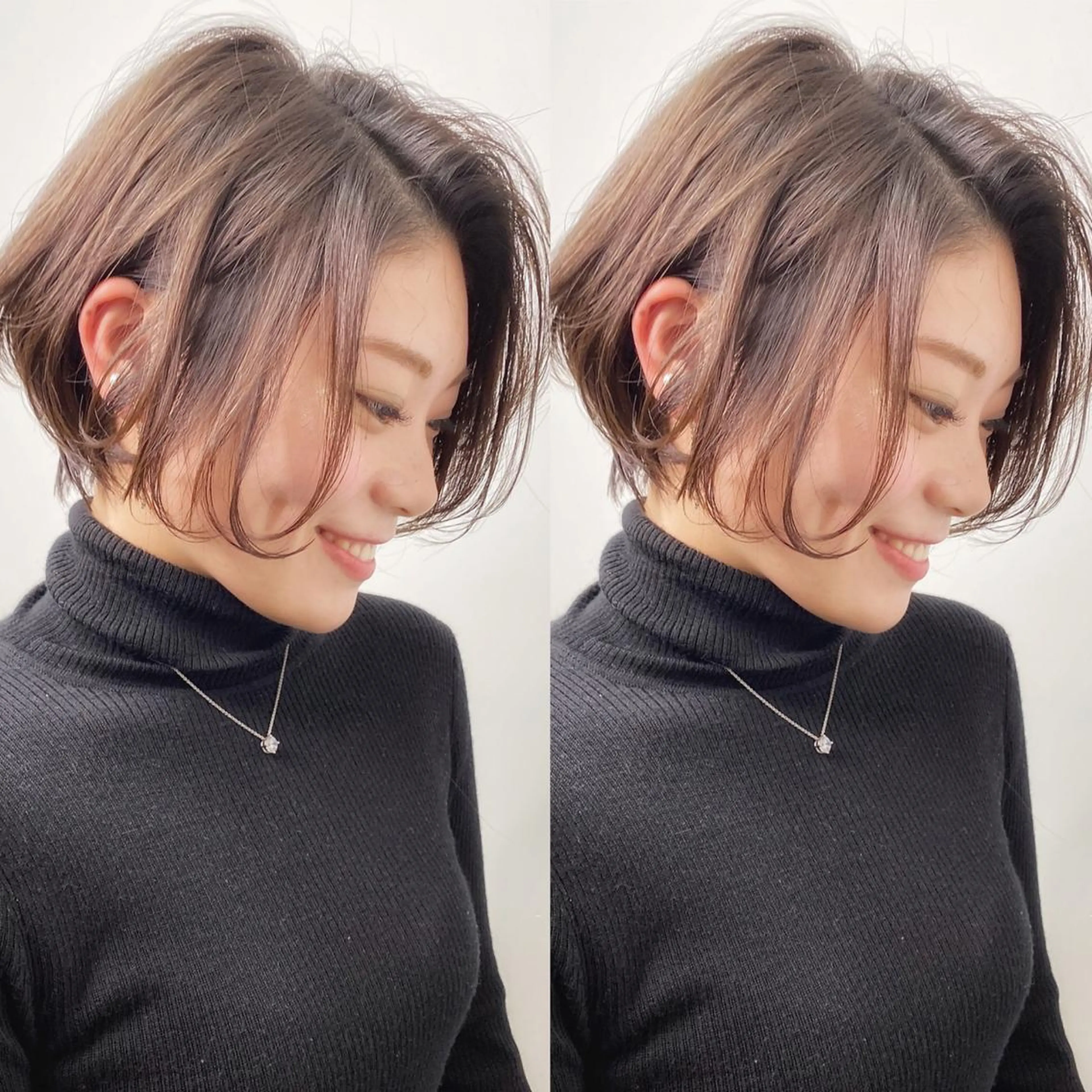 ショート カラー ヘアアレンジ ネイル マツエク・マツパ ショートヘア ショートネイル 👑ボブ、レイヤー 心斎橋/高城涼也のヘアスタイル