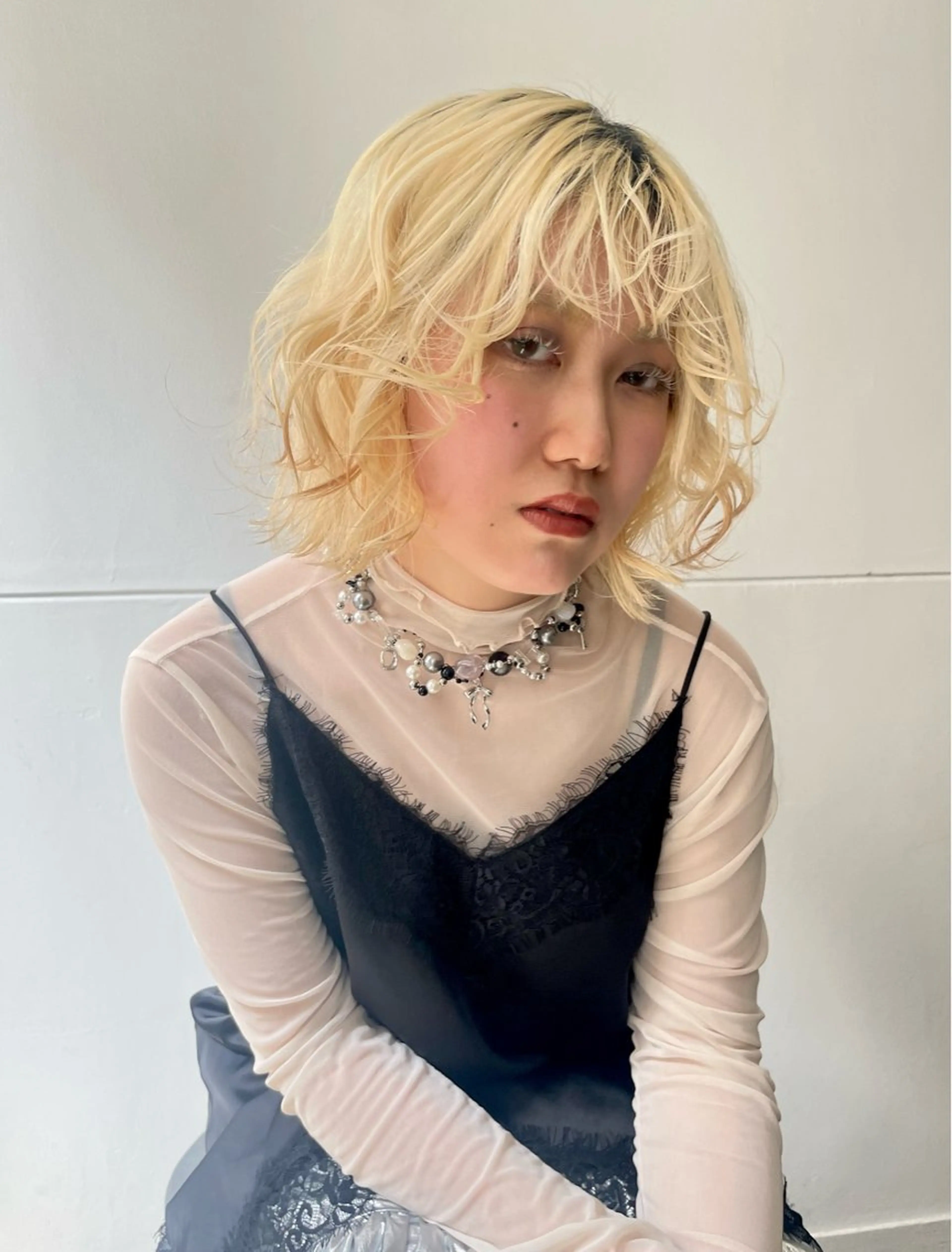 ミディアム 神田 凜音のヘアスタイル